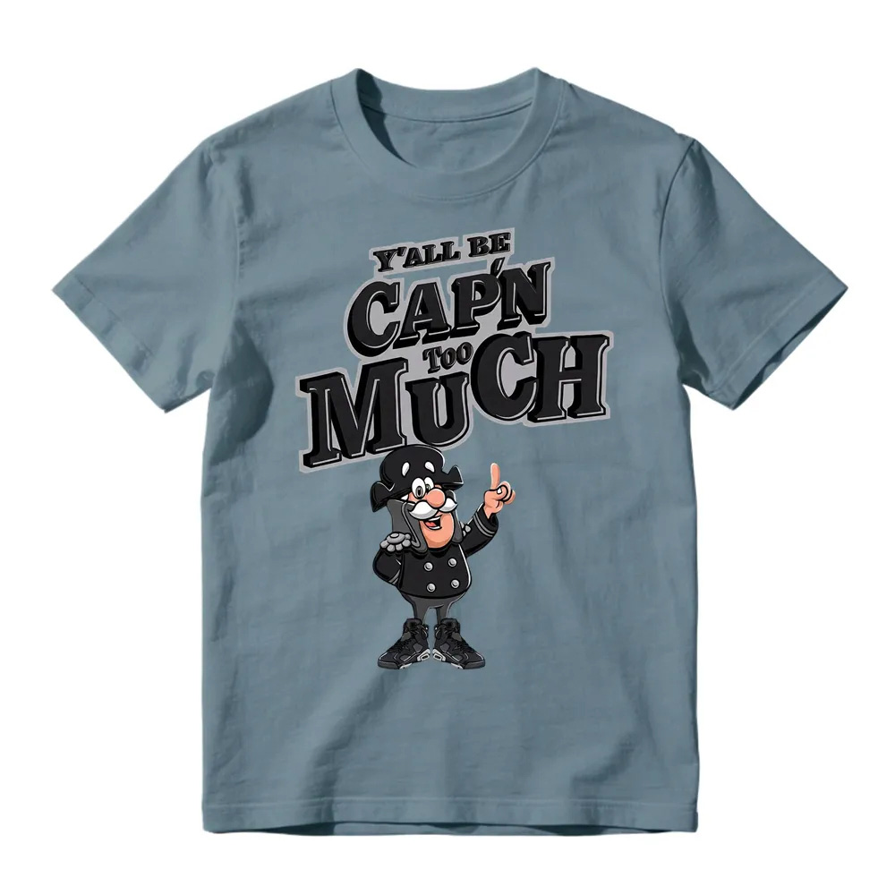 CAP'N MUCH! Shirt To Match Retro 6 Cap And Gown