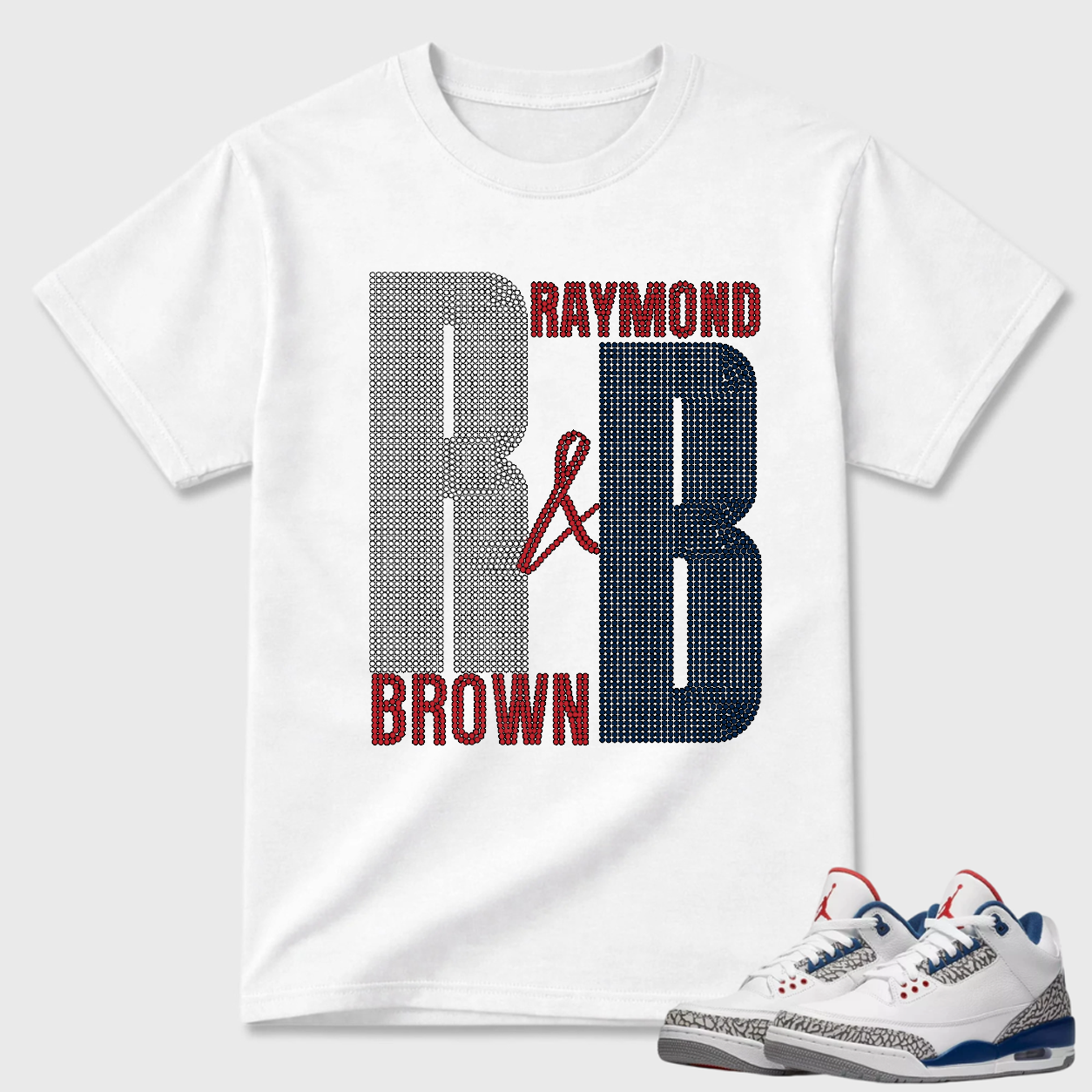 Raymond Brown Initials Air Jordan 3 Streetwear Tee