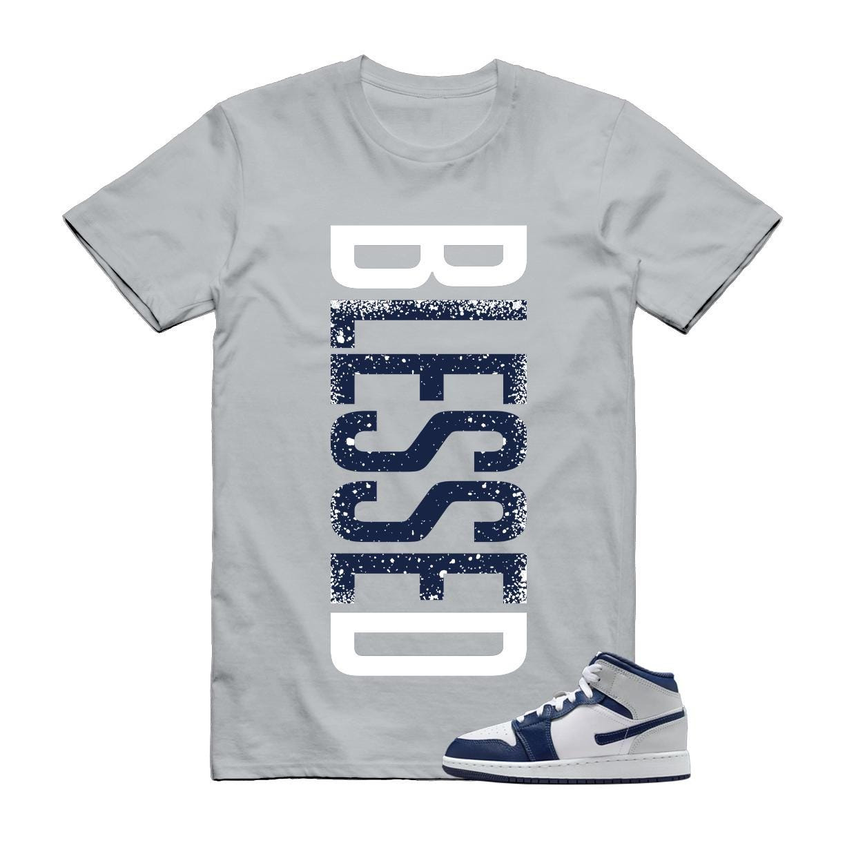 1 Light Smoke Grey Obsidian Midnight Navy Blue White  T Shirt Match VERTBLS