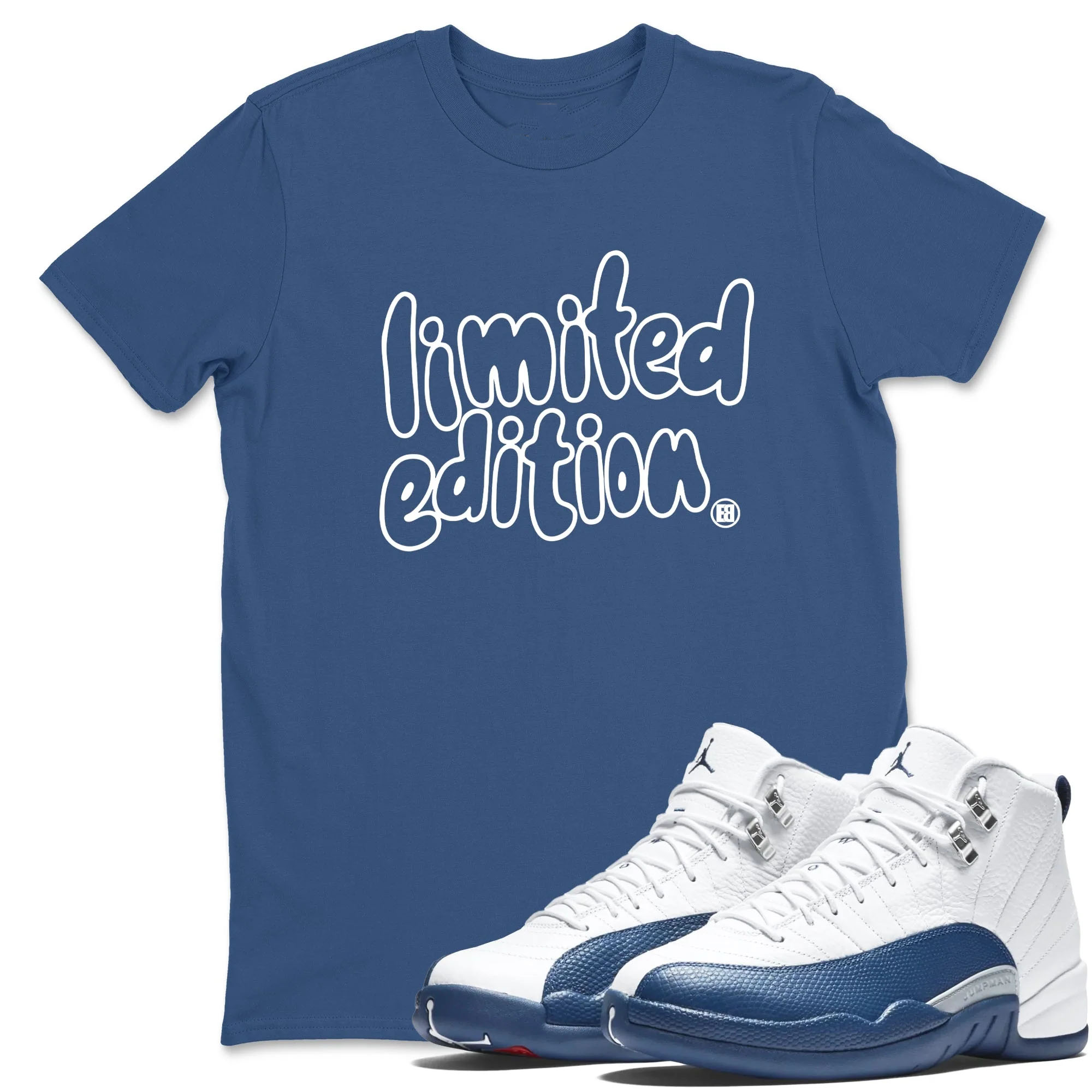 Limited Edition TEEWAVO Sneaker Tees - Air Jordan 12 French Blue