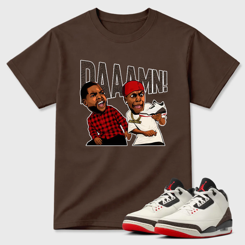 AJ3 World’s Best Dad Match Tee, Match DAAAMN Shirt