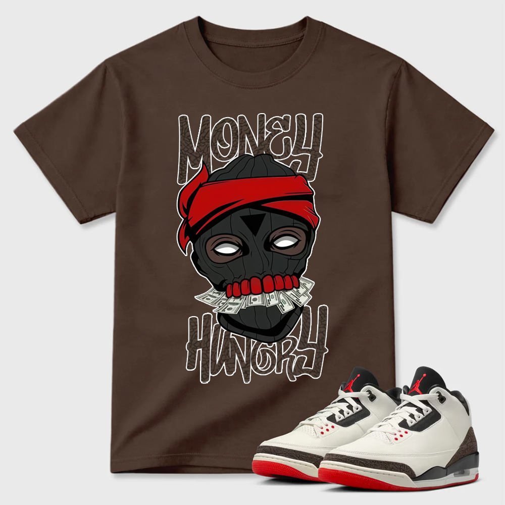 AJ3 World’s Best Dad Match Tee, Match MONEY HUNGRY Shirt