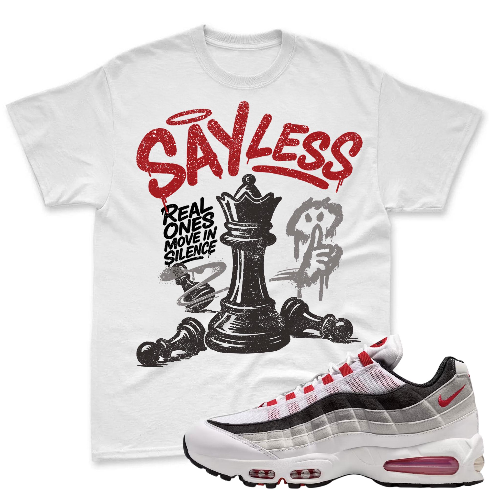 SAYLESS! T Shirt To Match Air Max 95 Big Bubble Comet Red