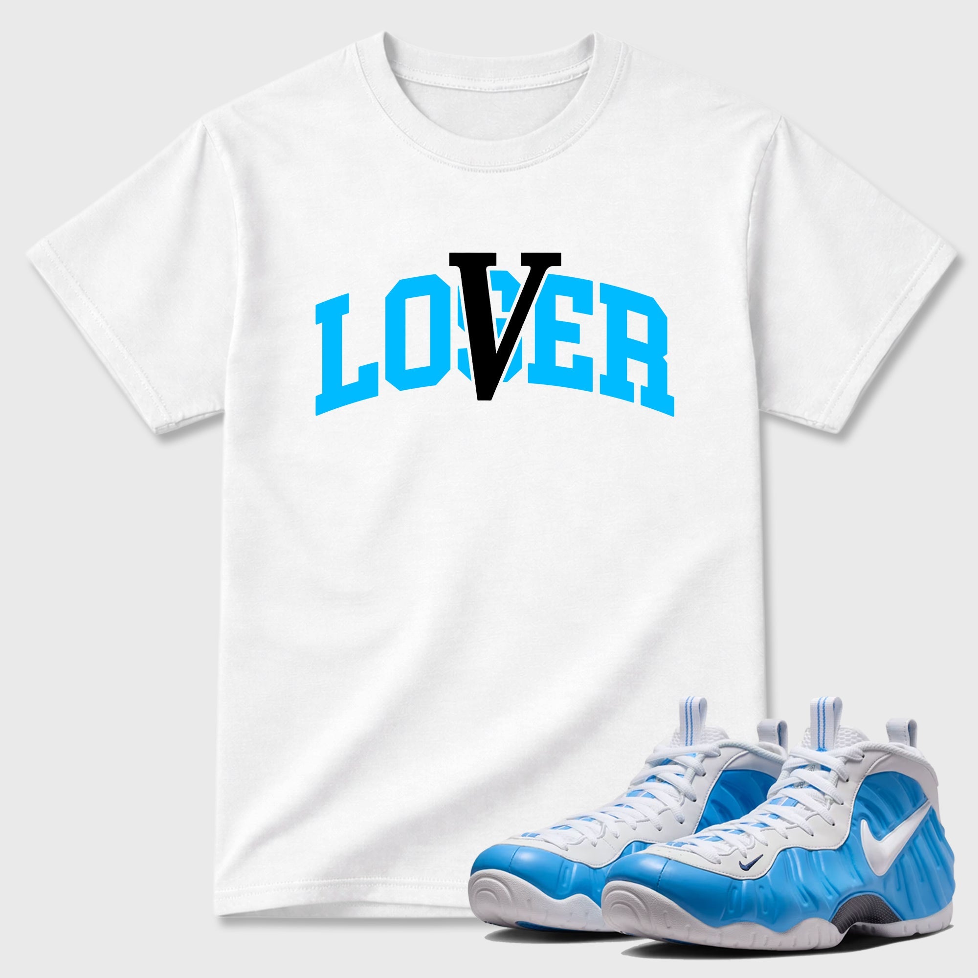 Loser Lover Varsity Sneaker Tees - Air Foamposite Pro University Blue