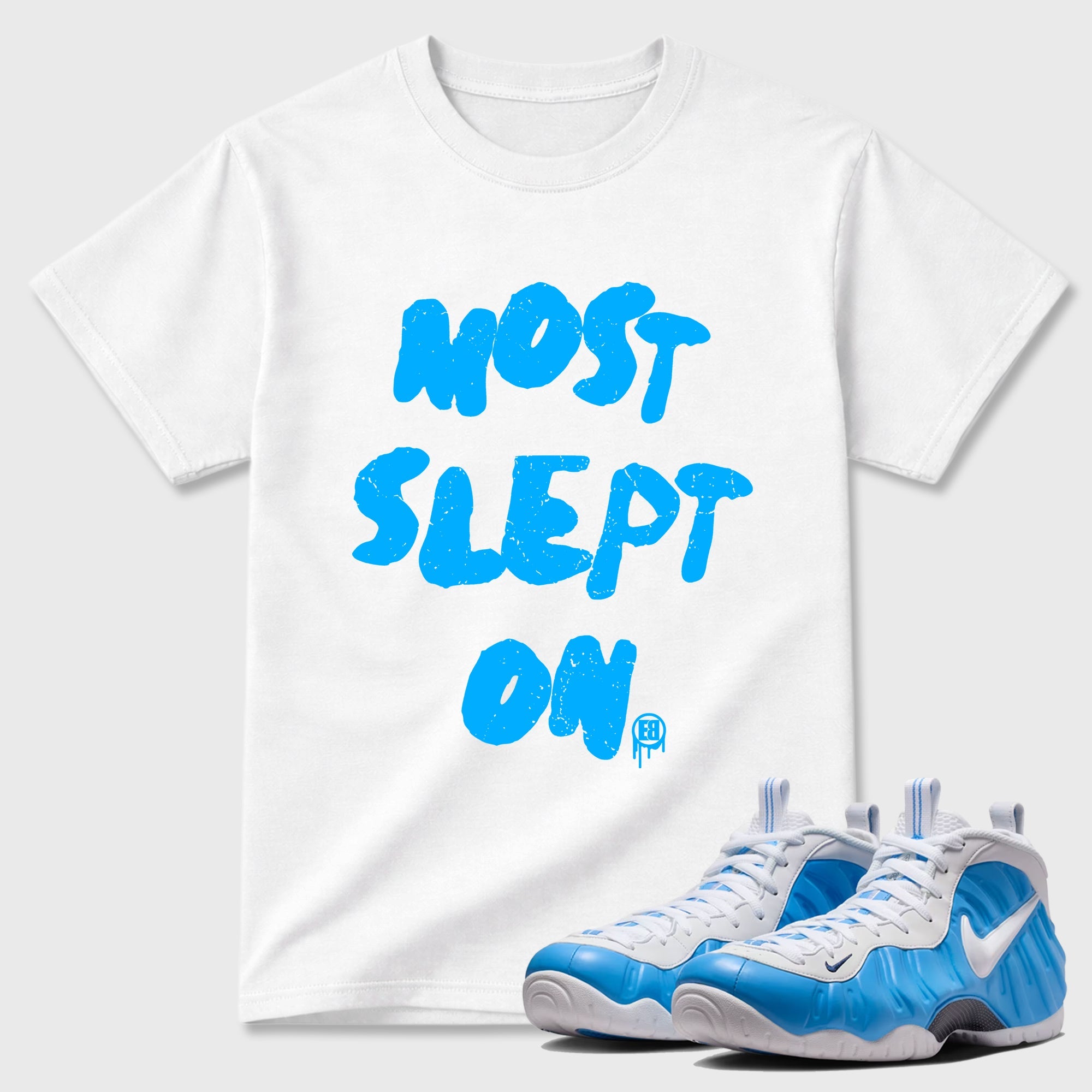 Most Slept On Sneaker Tees - Air Foamposite Pro University Blue