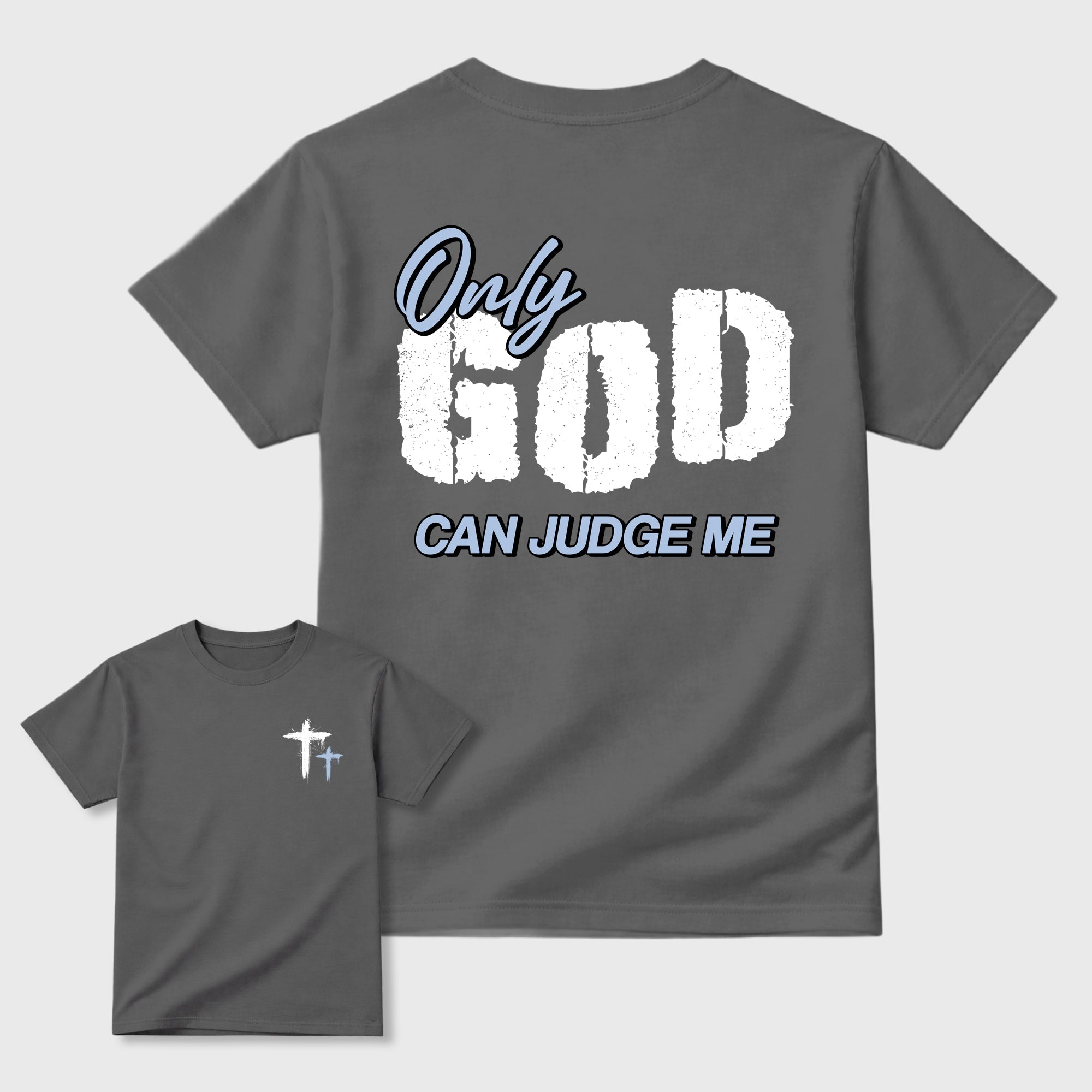 Only God Can Judge Me Sneaker Tees - Air Jordan 5 Wolf Grey