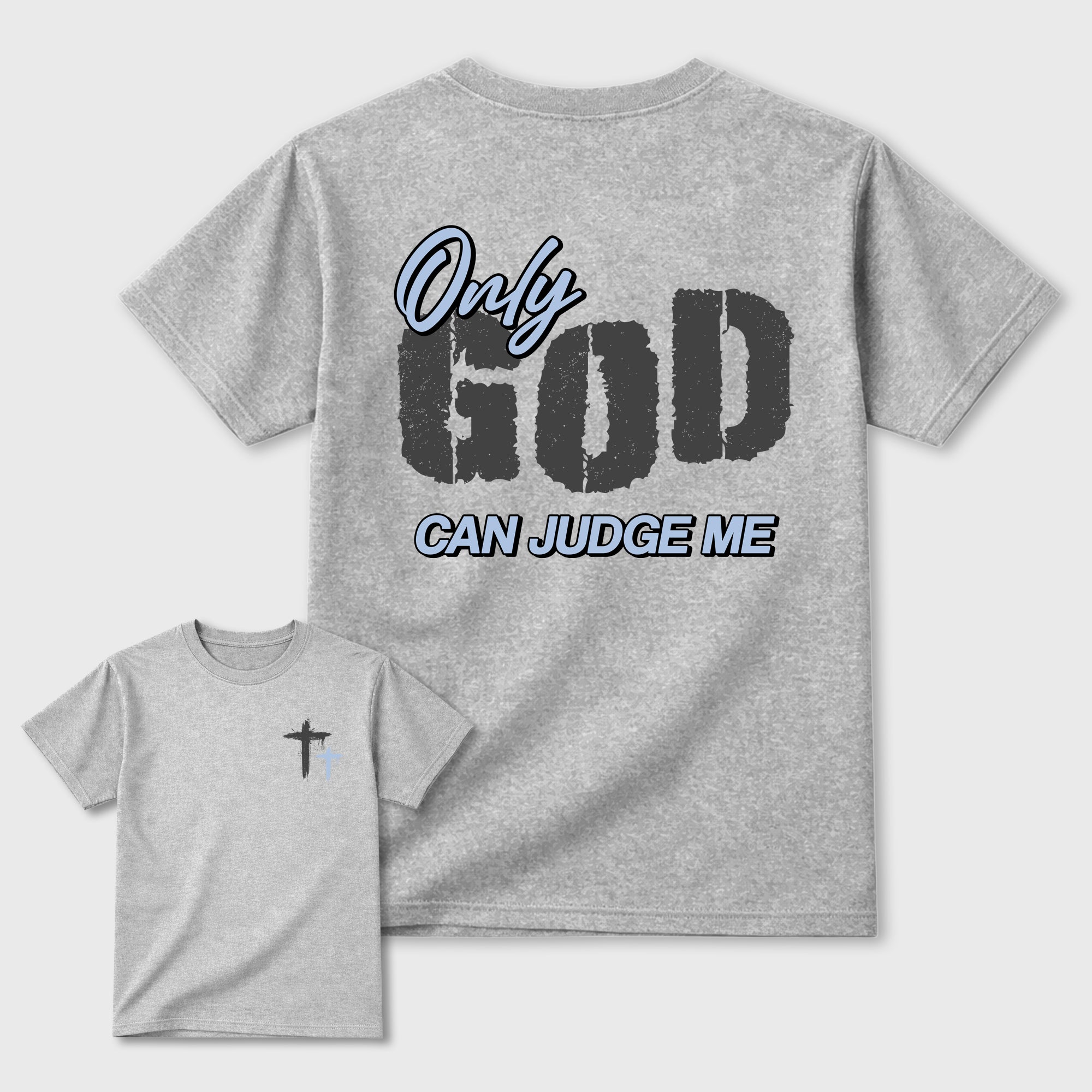 Only God Can Judge Me Sneaker Tees - Air Jordan 5 Wolf Grey