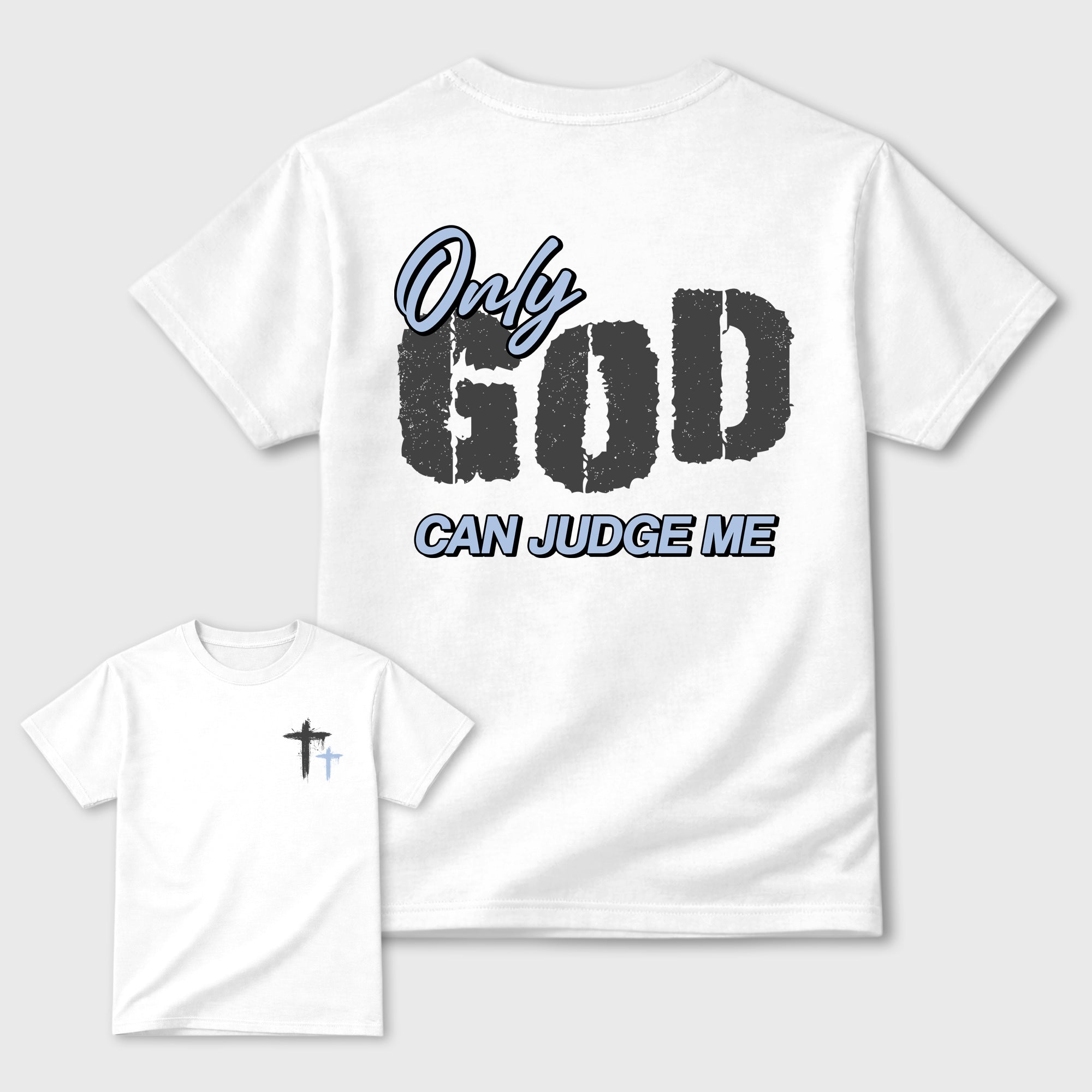 Only God Can Judge Me Sneaker Tees - Air Jordan 5 Wolf Grey