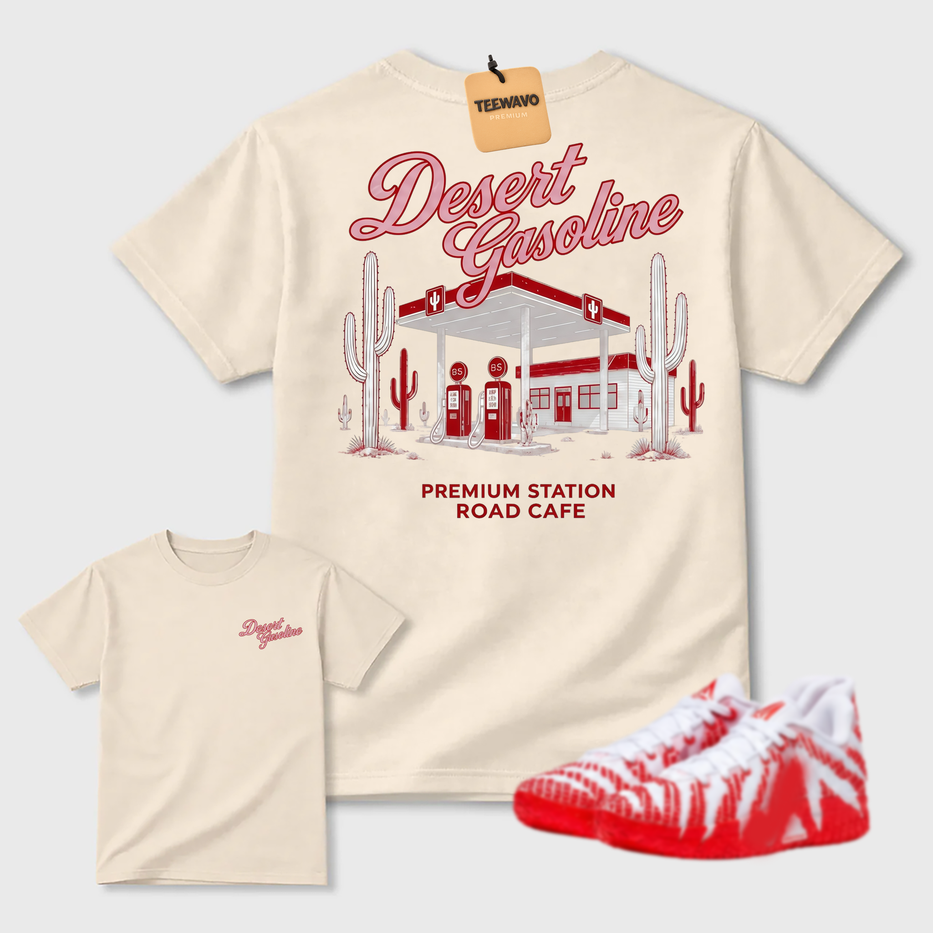 Desert Gasoline Vintage Tee — Match Your Sneakers, Elevate Your Style