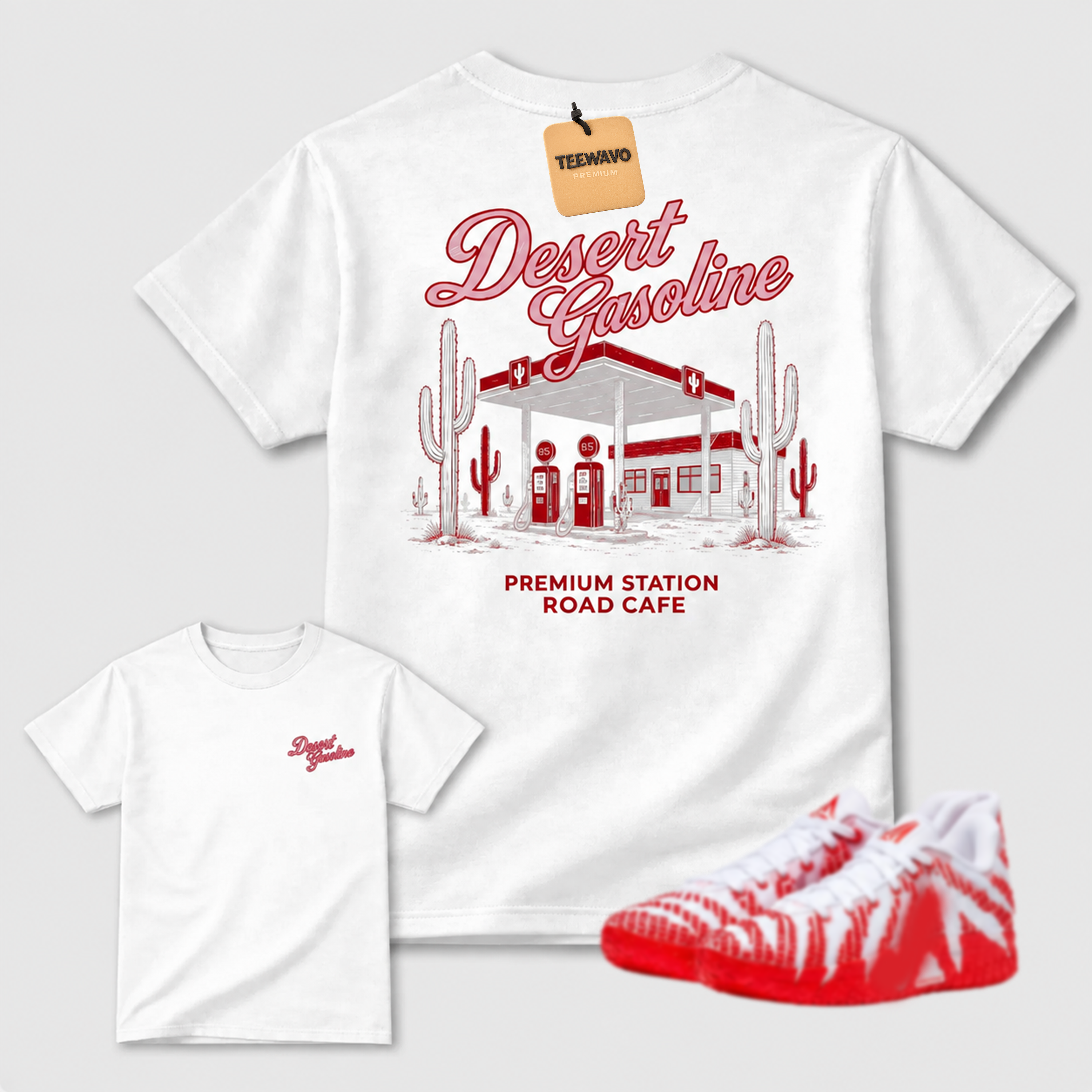 Desert Gasoline Vintage Tee — Match Your Sneakers, Elevate Your Style