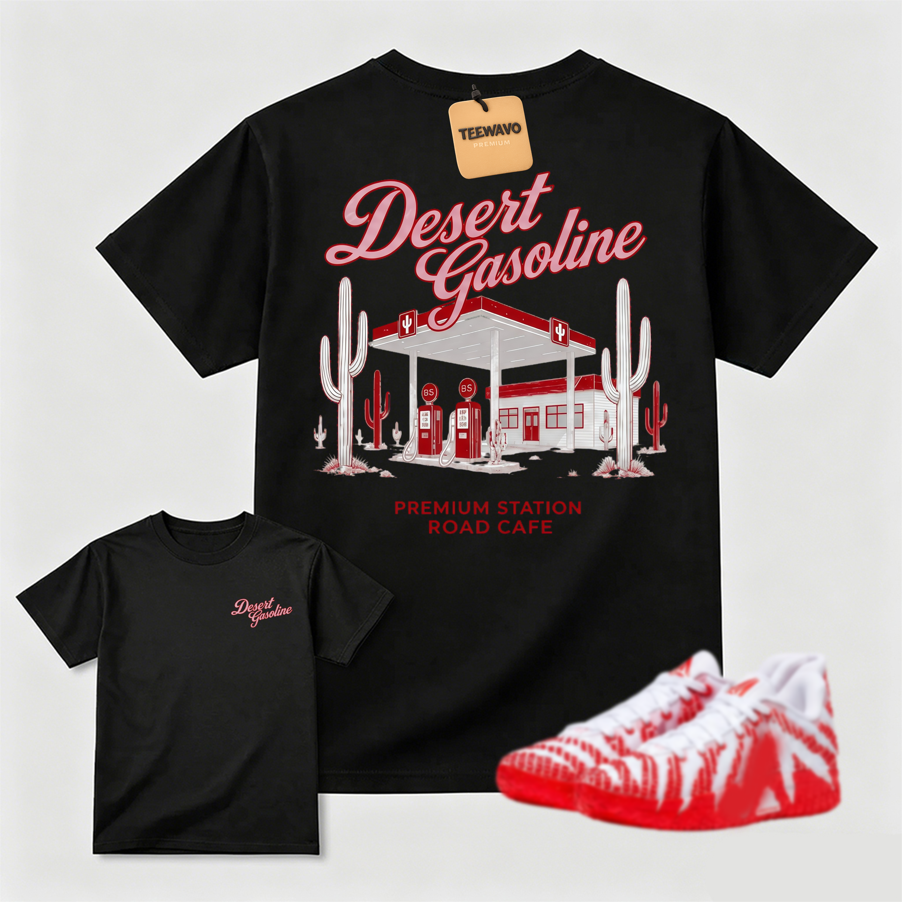 Desert Gasoline Vintage Tee — Match Your Sneakers, Elevate Your Style