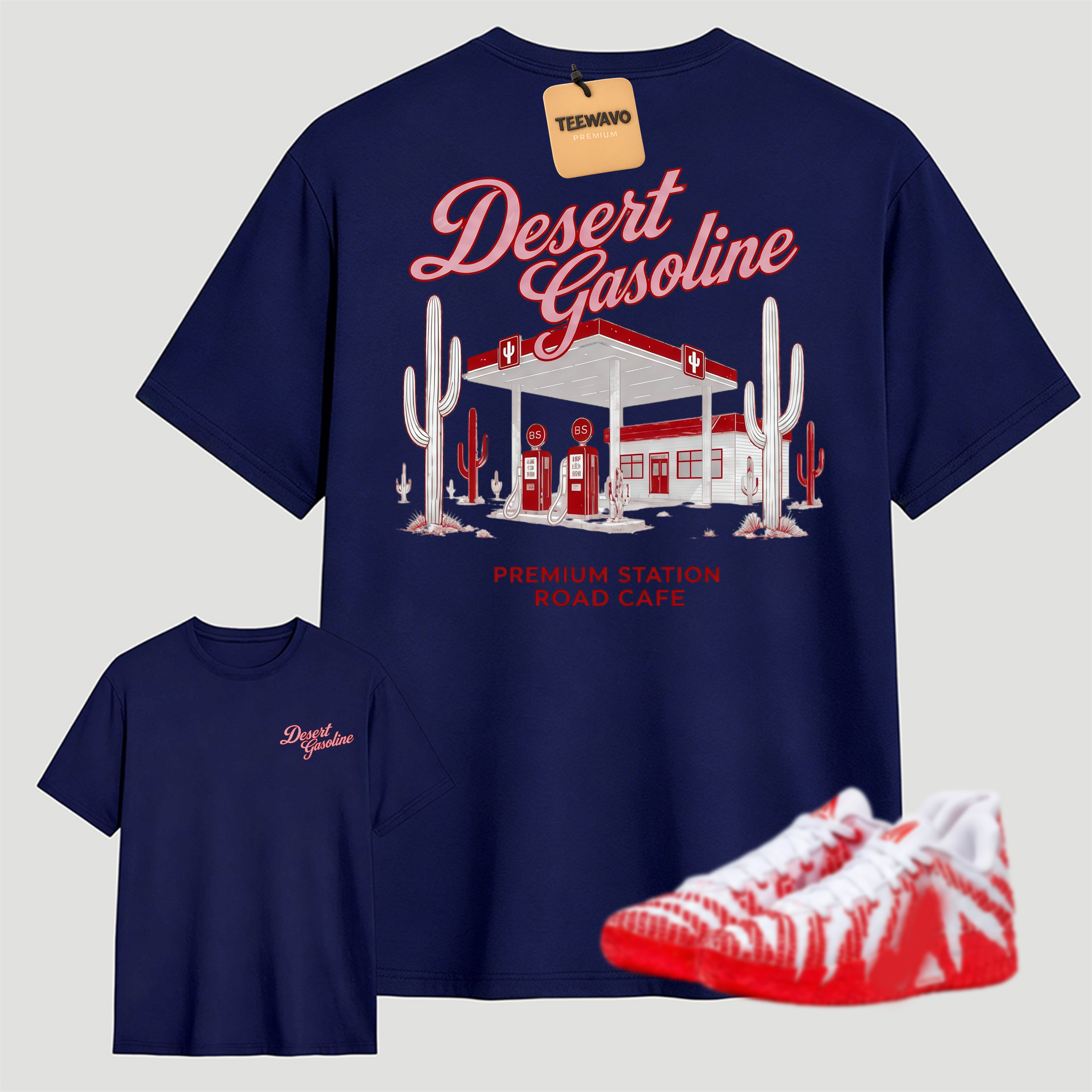 Desert Gasoline Vintage Tee — Match Your Sneakers, Elevate Your Style