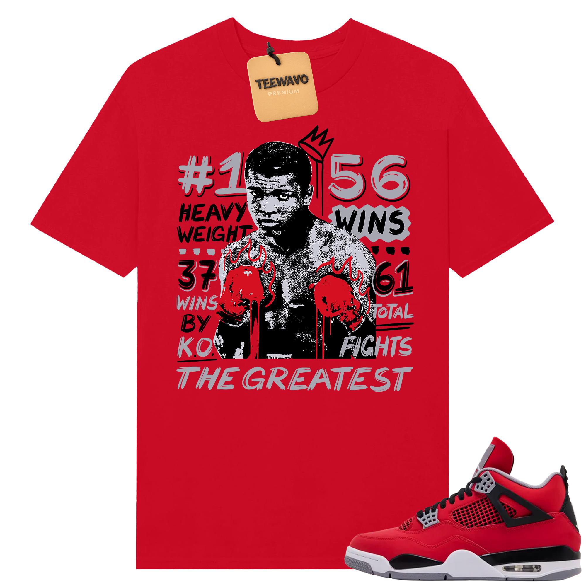  AJ4 Sneaker Match Tees Shirt The Greatest