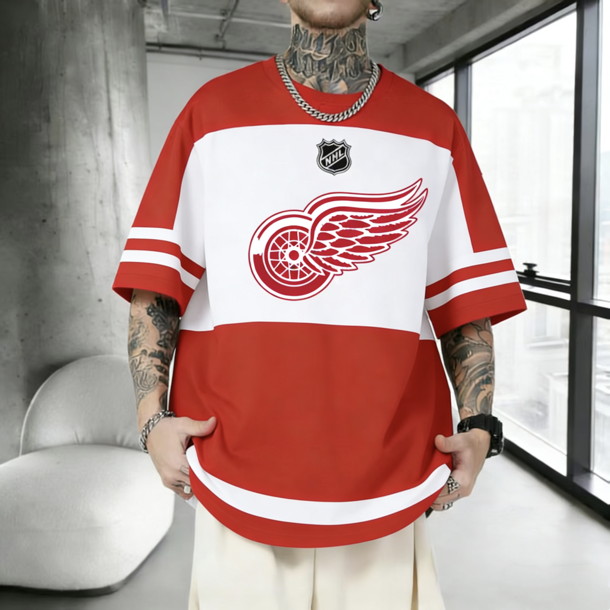 Unisex  "Detroit red wings"  Inspired Trendy T-shirt