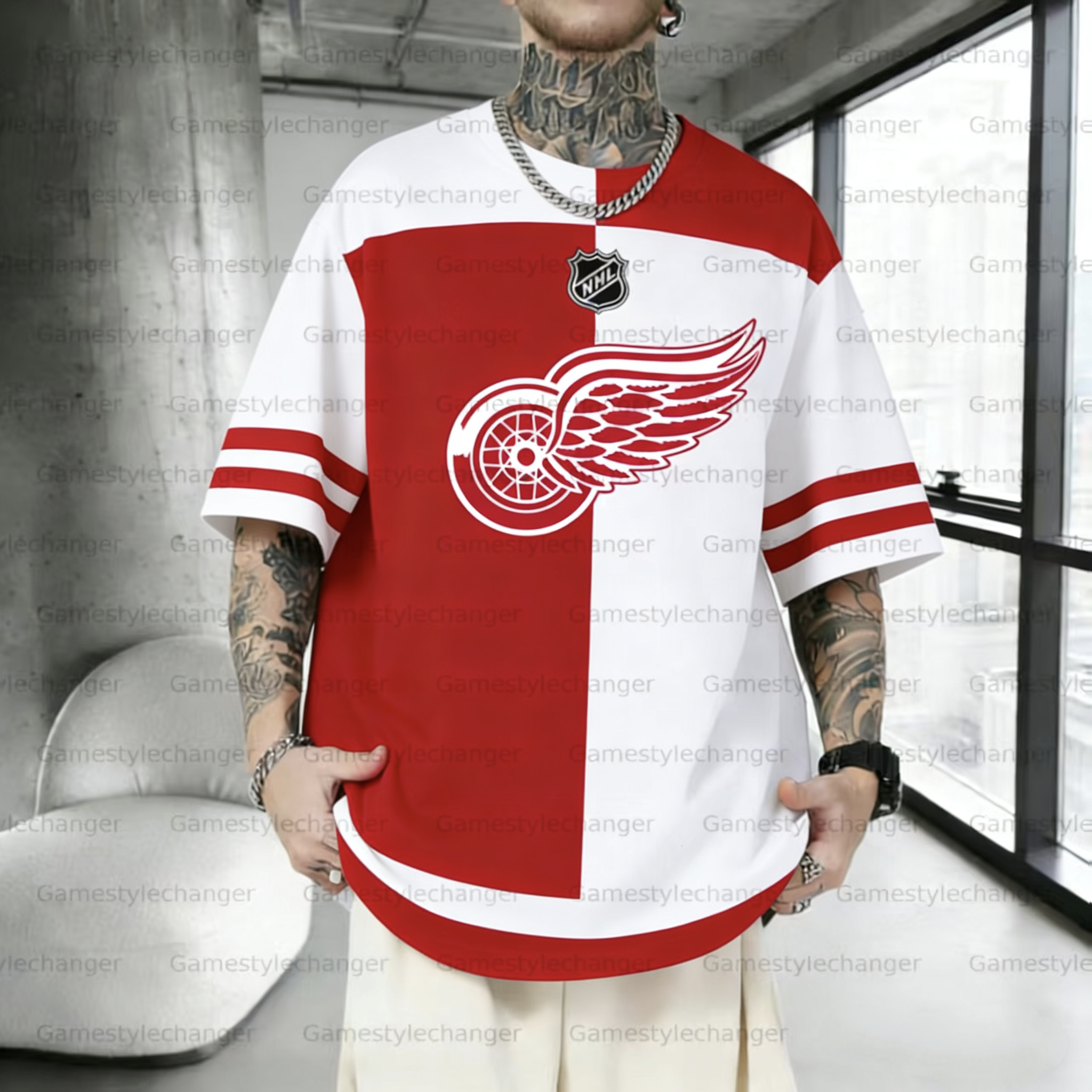 Unisex  "Detroit red wings"  Inspired Trendy T-shirt