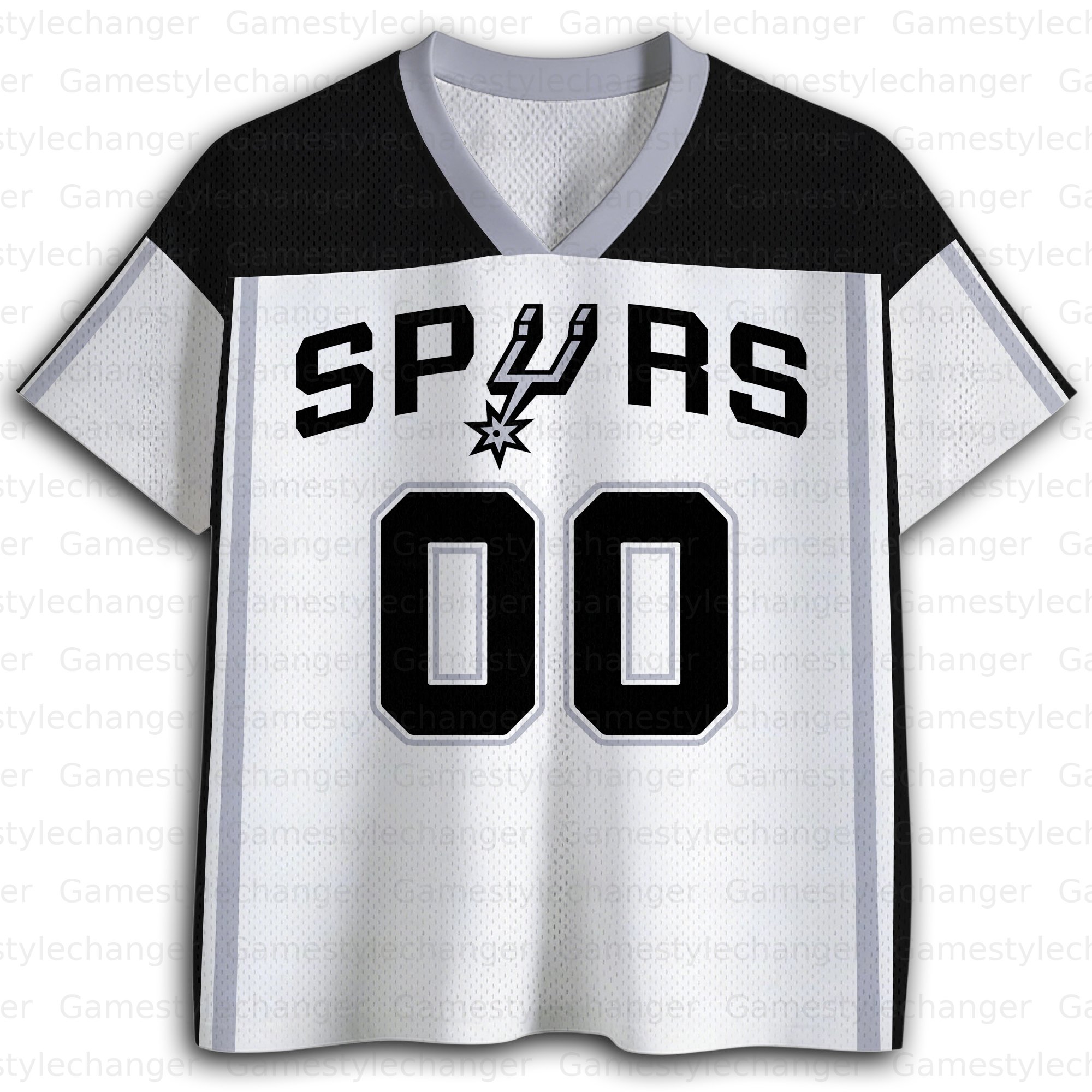 Unisex "San Antonio Spurs“ Fishnet Eyelet T-shirt