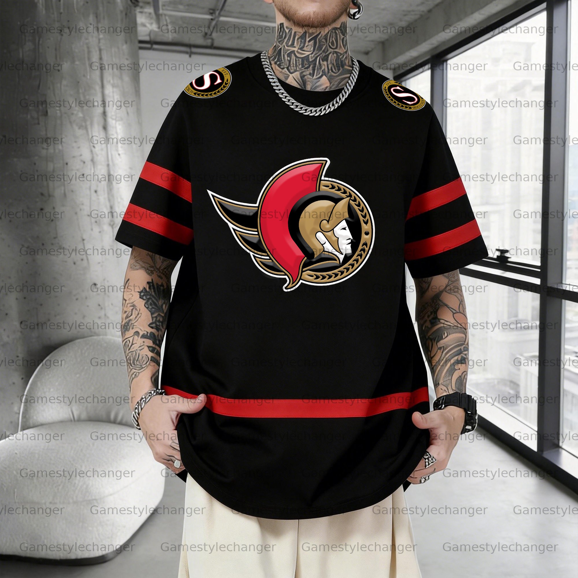 Unisex  "Ottawa Senators  "  Inspired Trendy T-shirt
