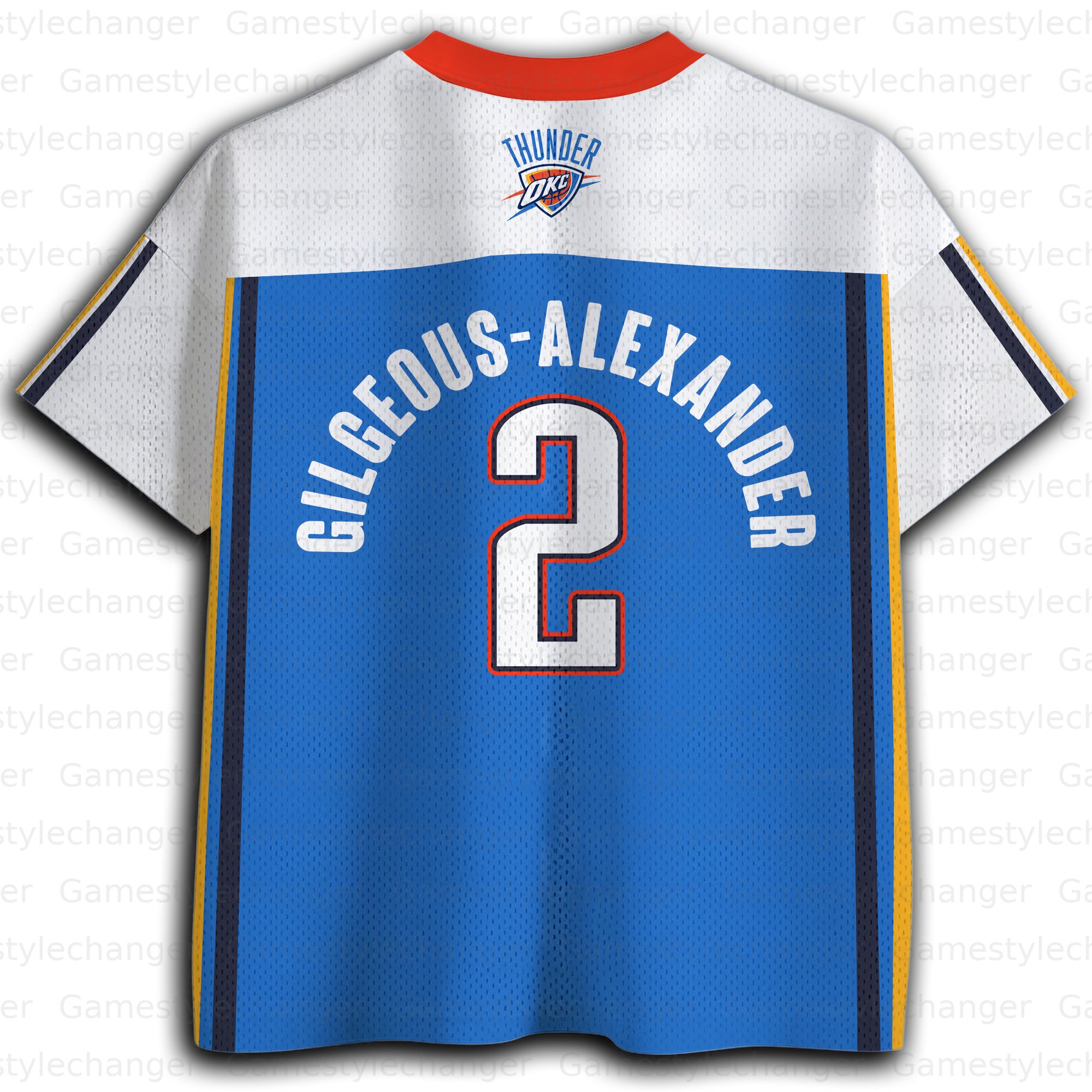 Unisex "Oklahoma City Thunder“ Fishnet Eyelet T-shirt