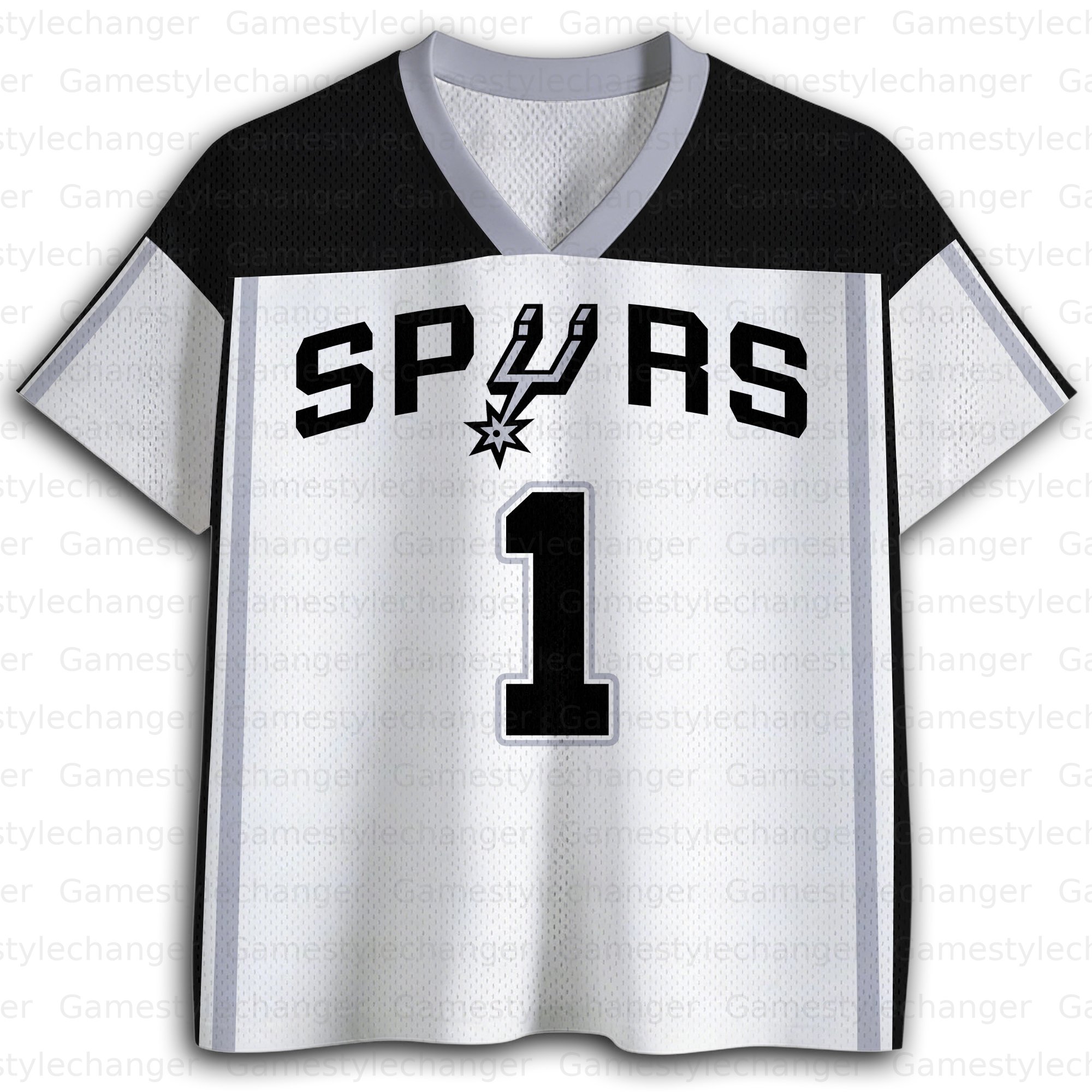 Unisex "San Antonio Spurs“ Fishnet Eyelet T-shirt