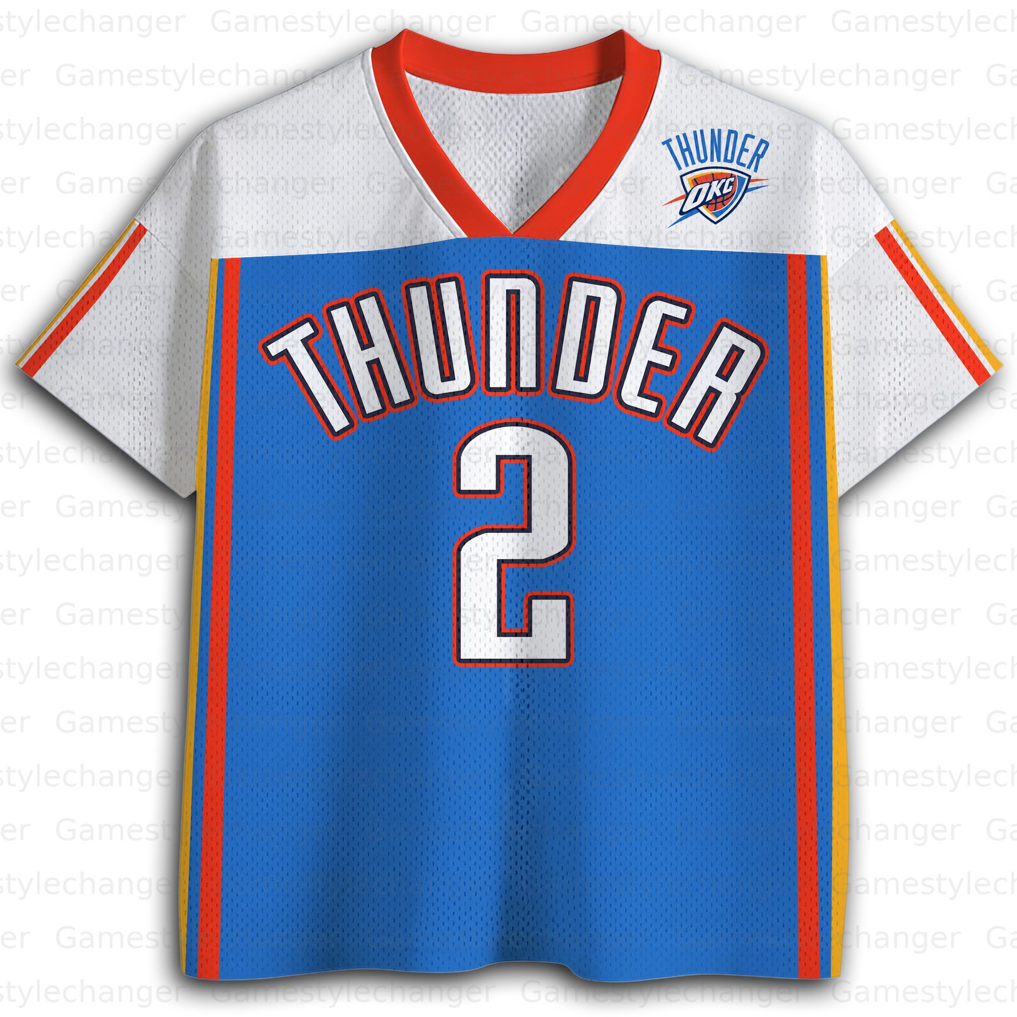 Unisex "Oklahoma City Thunder“ Fishnet Eyelet T-shirt