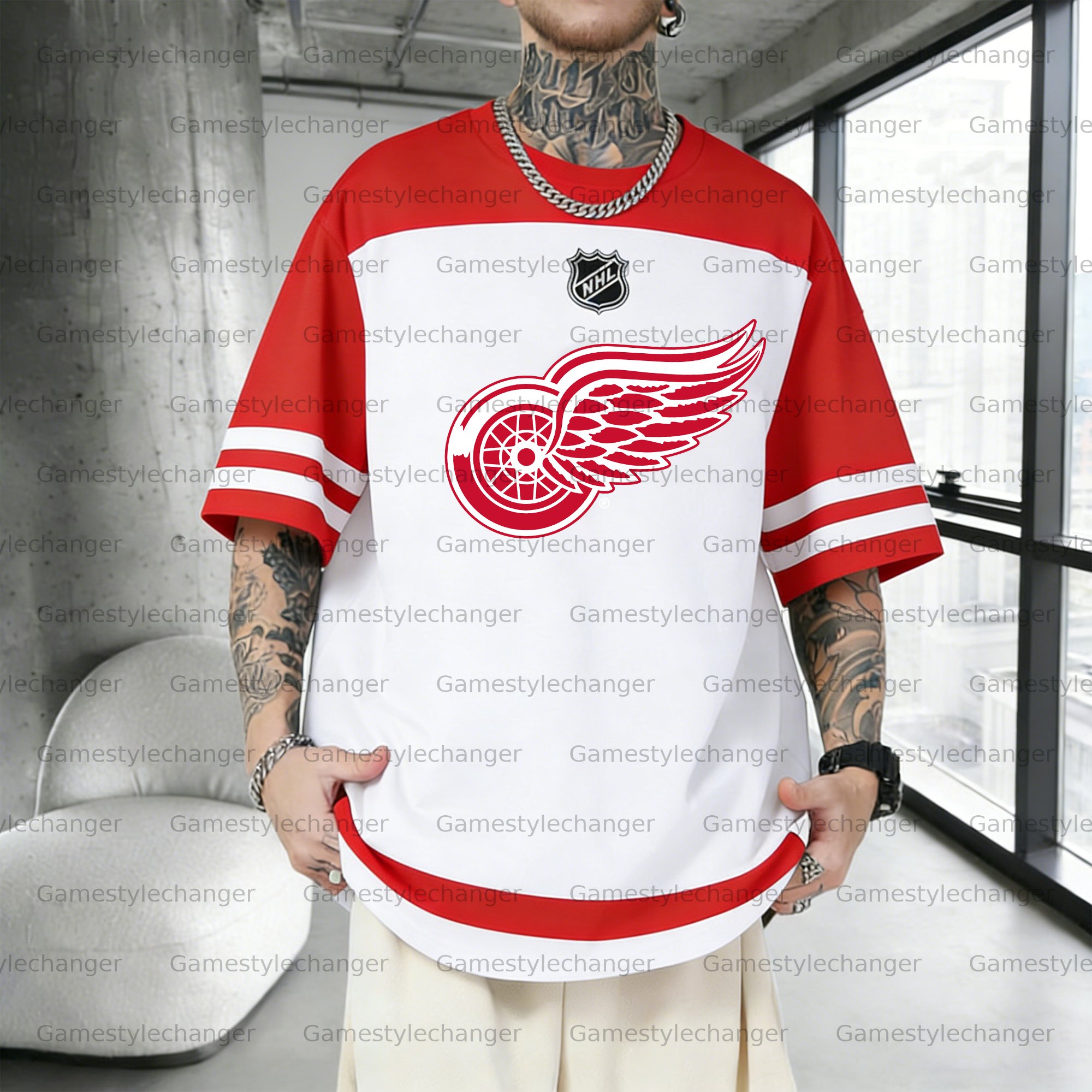 Unisex  "Detroit red wings"  Inspired Trendy T-shirt