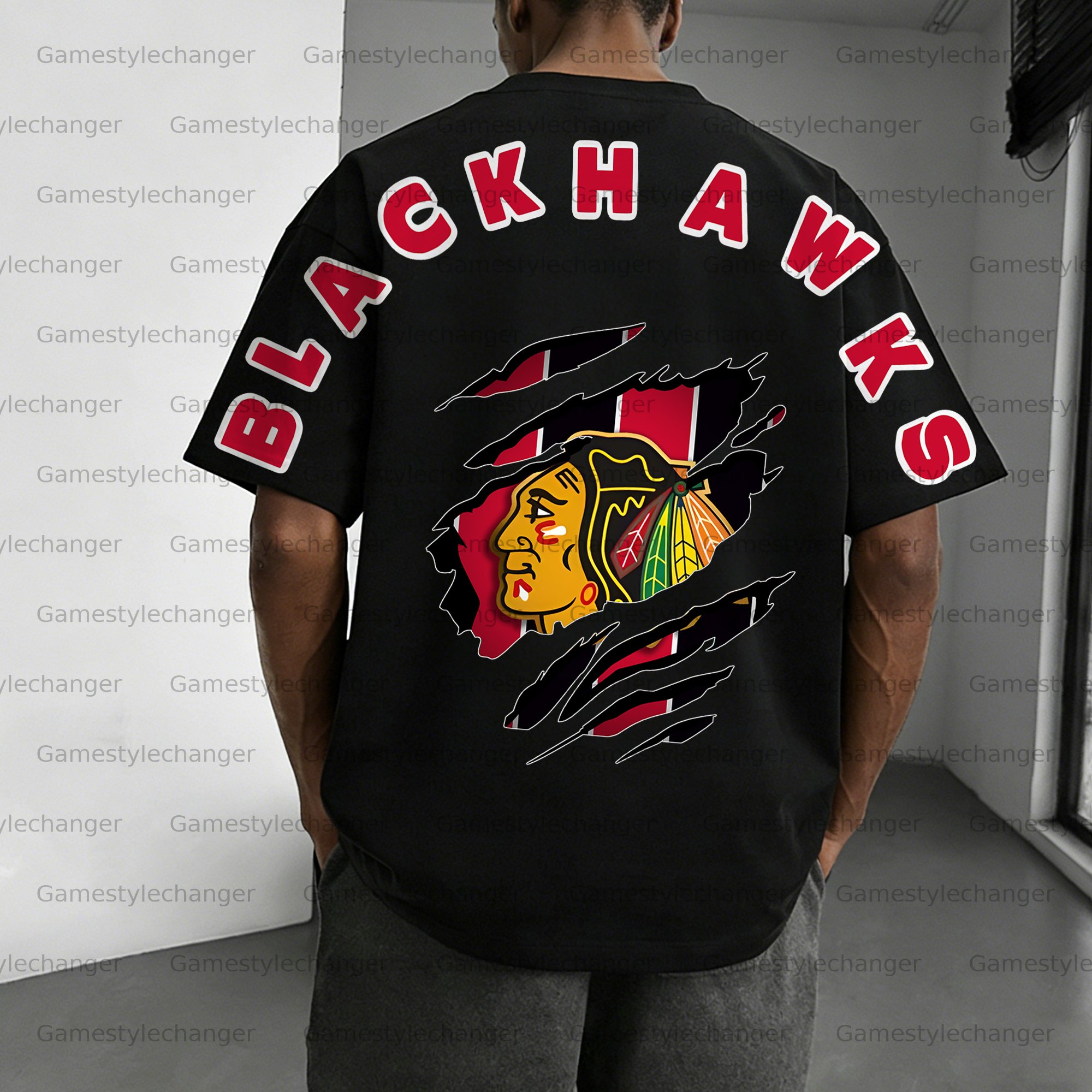 Unisex  "Chicago blackhawks  "  Inspired Trendy T-shirt