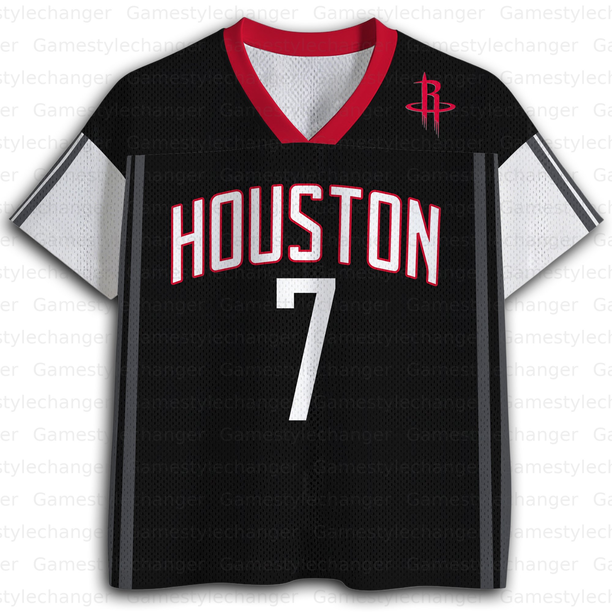 Unisex "Houston Rockets“ Fishnet Eyelet T-shirt