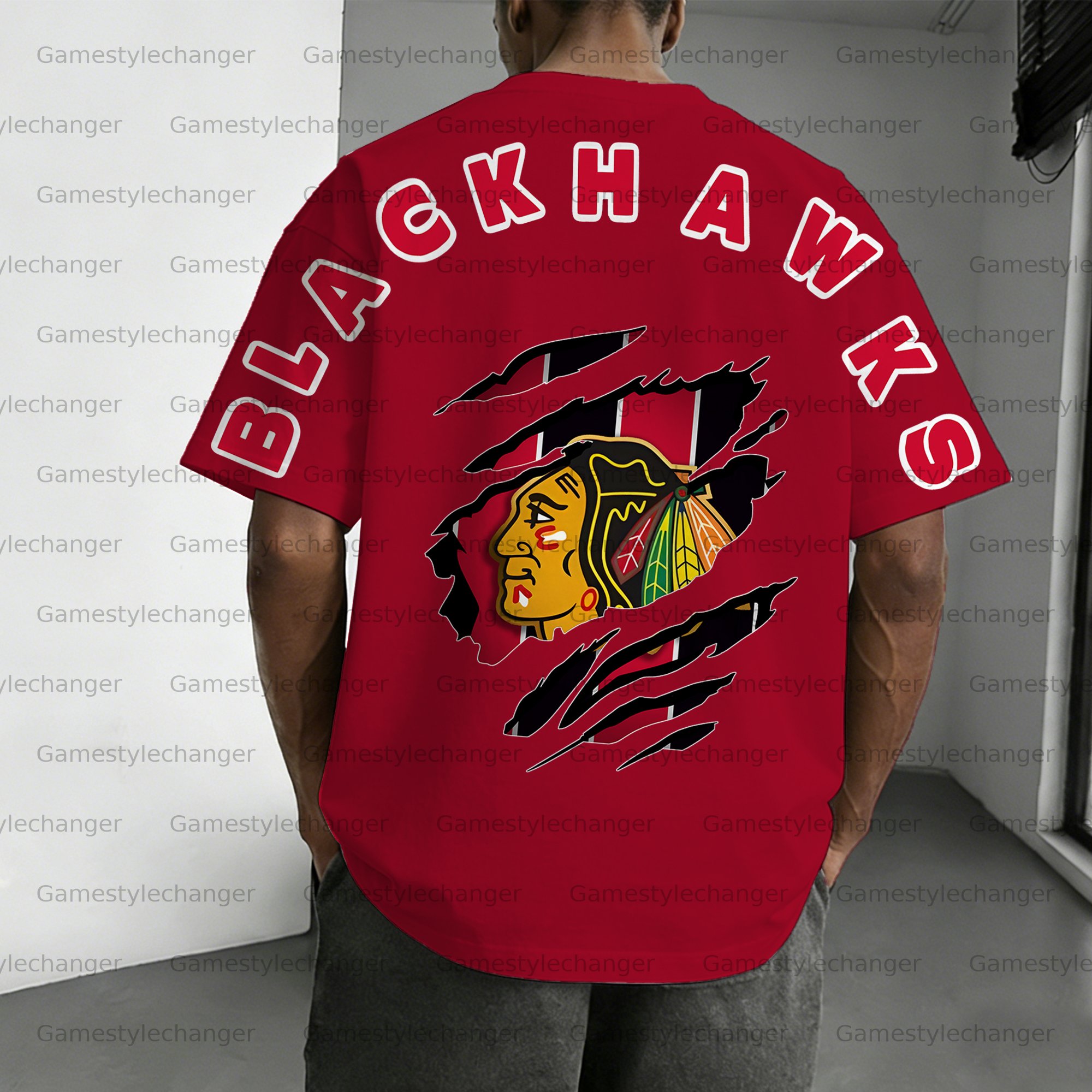 Unisex  "Chicago blackhawks  "  Inspired Trendy T-shirt
