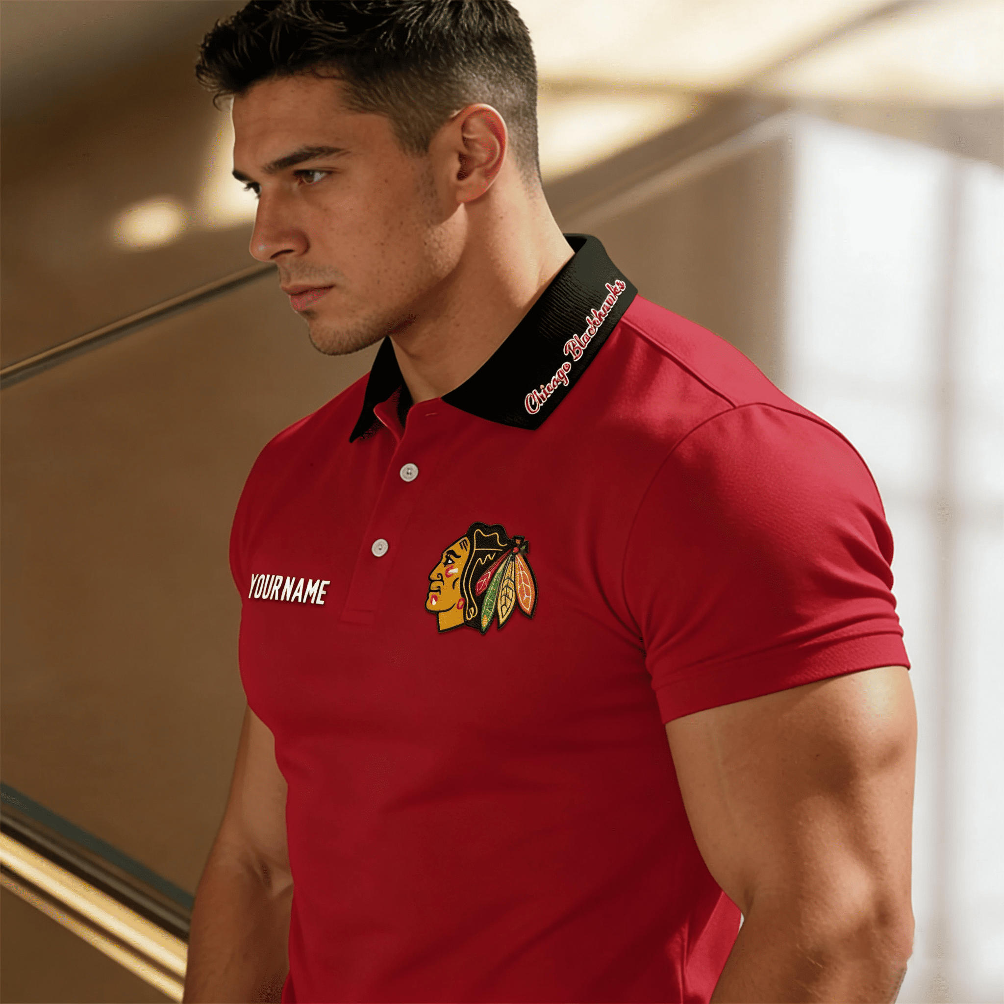 Chicago Blackhawks | Premium NHL Polo Shirt 