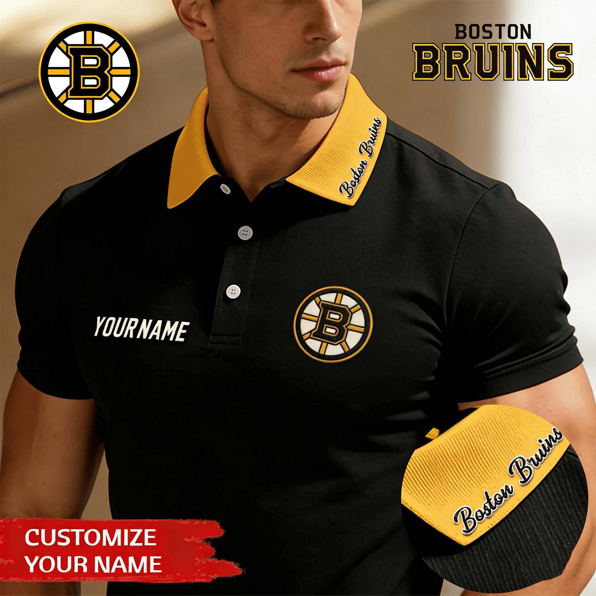 Boston Bruins | Premium NHL Polo Shirt 