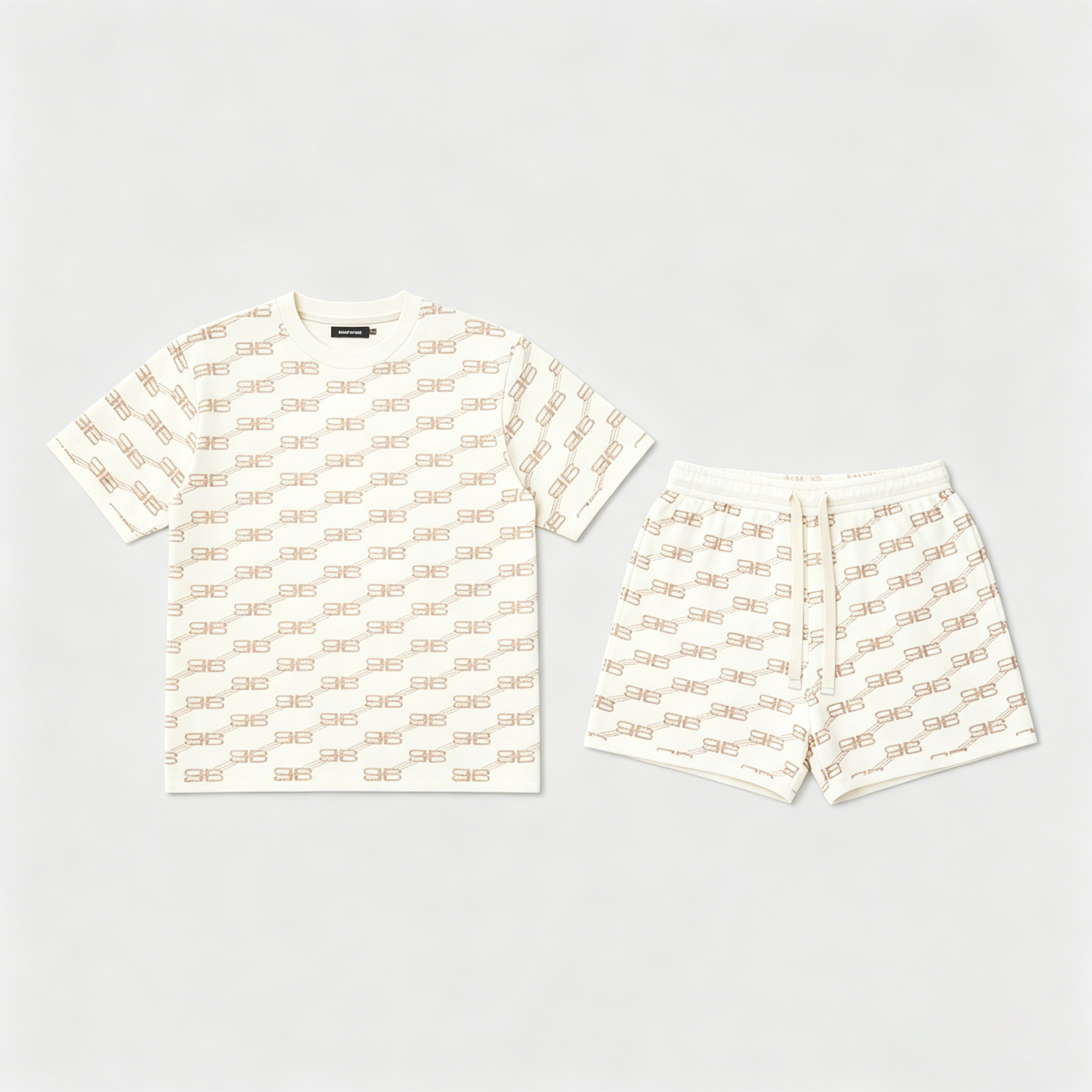 Men's "Cleveland Cavaliers" printed sleeveless hoodie and shorts two-piece set