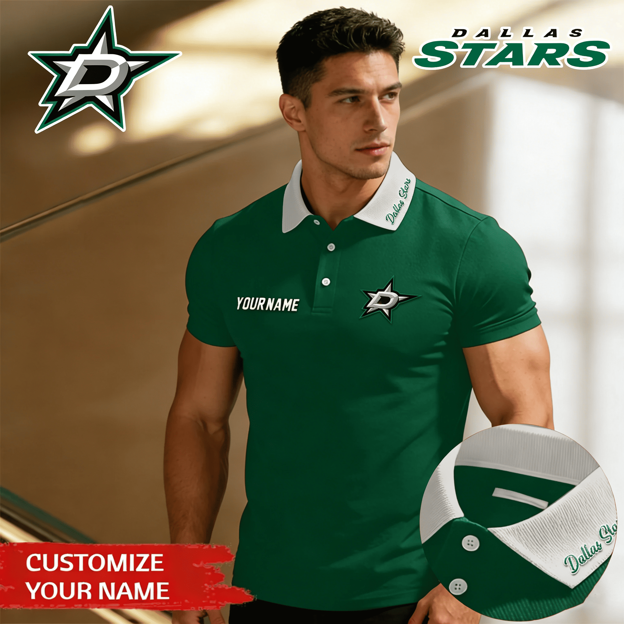 Dallas Stars | Premium NHL Polo Shirt 