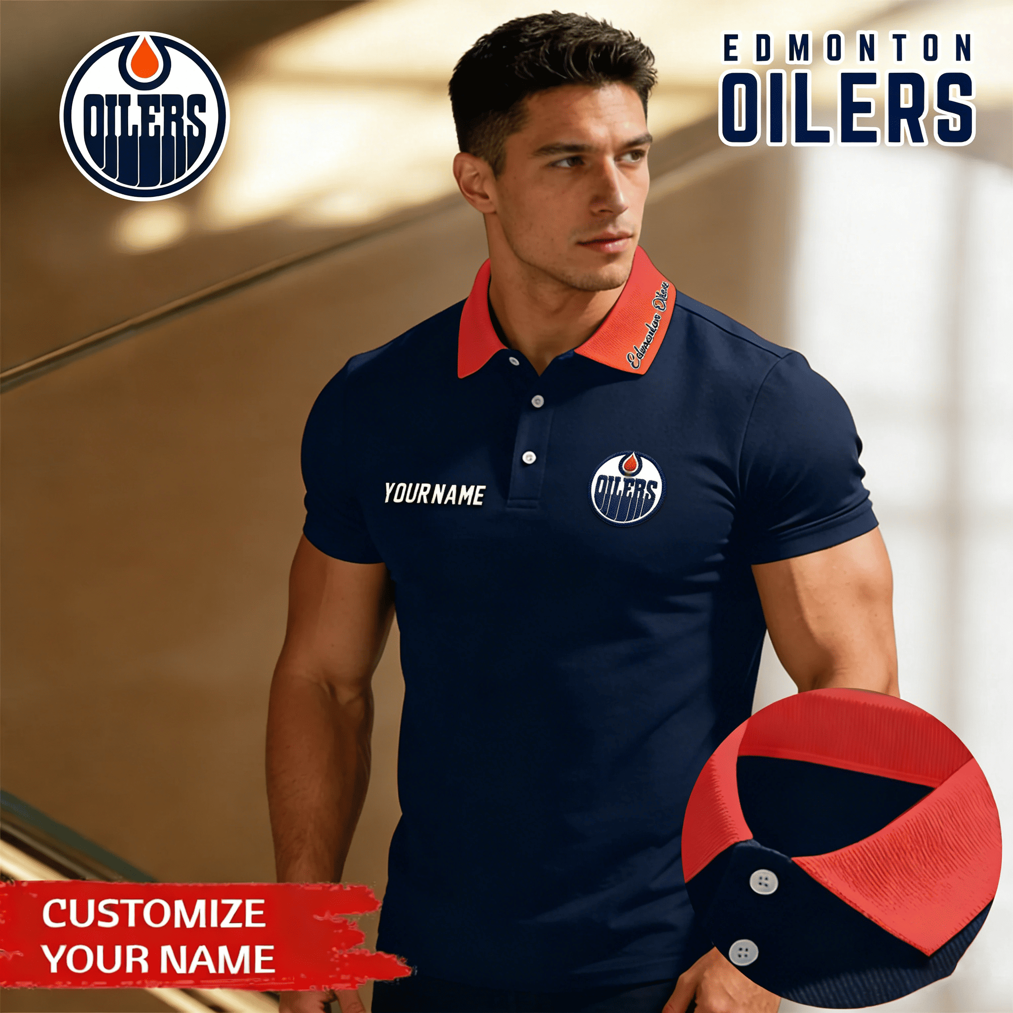 Edmonton Oilers | Premium NHL Polo Shirt 