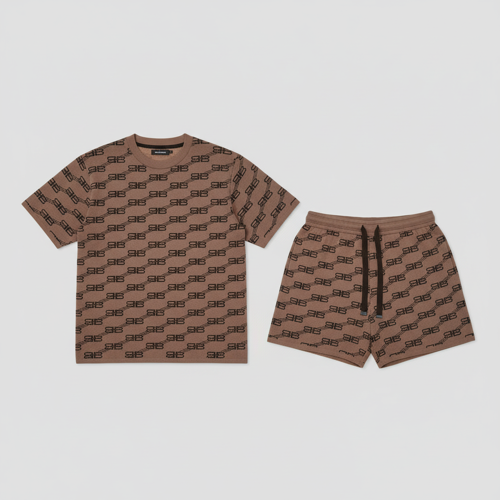 Men's "Cleveland Cavaliers" printed sleeveless hoodie and shorts two-piece set