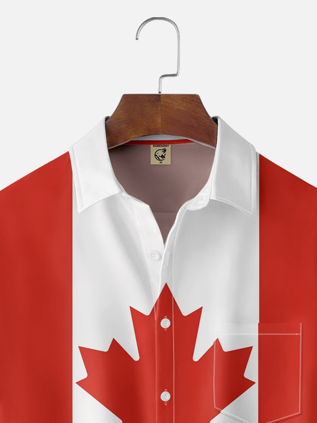 Moisture-wicking Canada Day Chest Pocket Casual Shirt