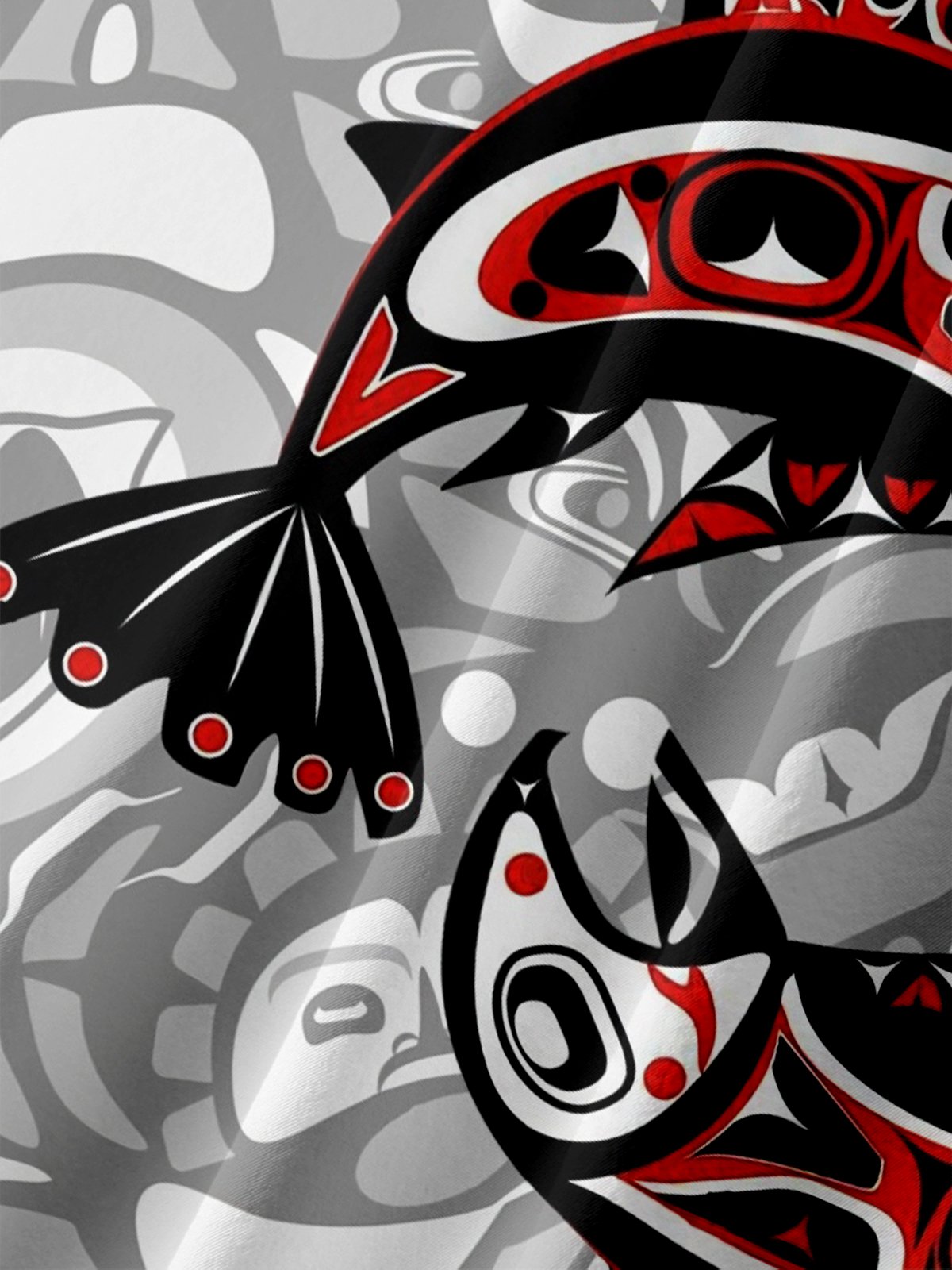 Moisture-wicking Canada Haida Ocean Strength Chest Pocket Casual Shirt