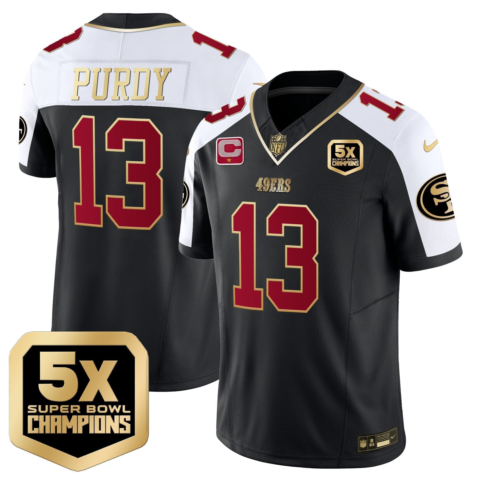 49ers 5x Super Bowl Champions Vapor Limited Jersey - All Stitched