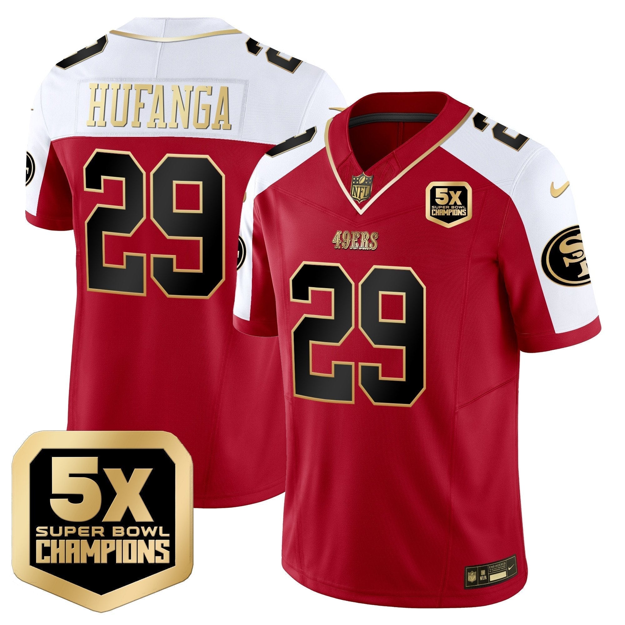 49ers 5x Super Bowl Champions Vapor Limited Jersey - All Stitched