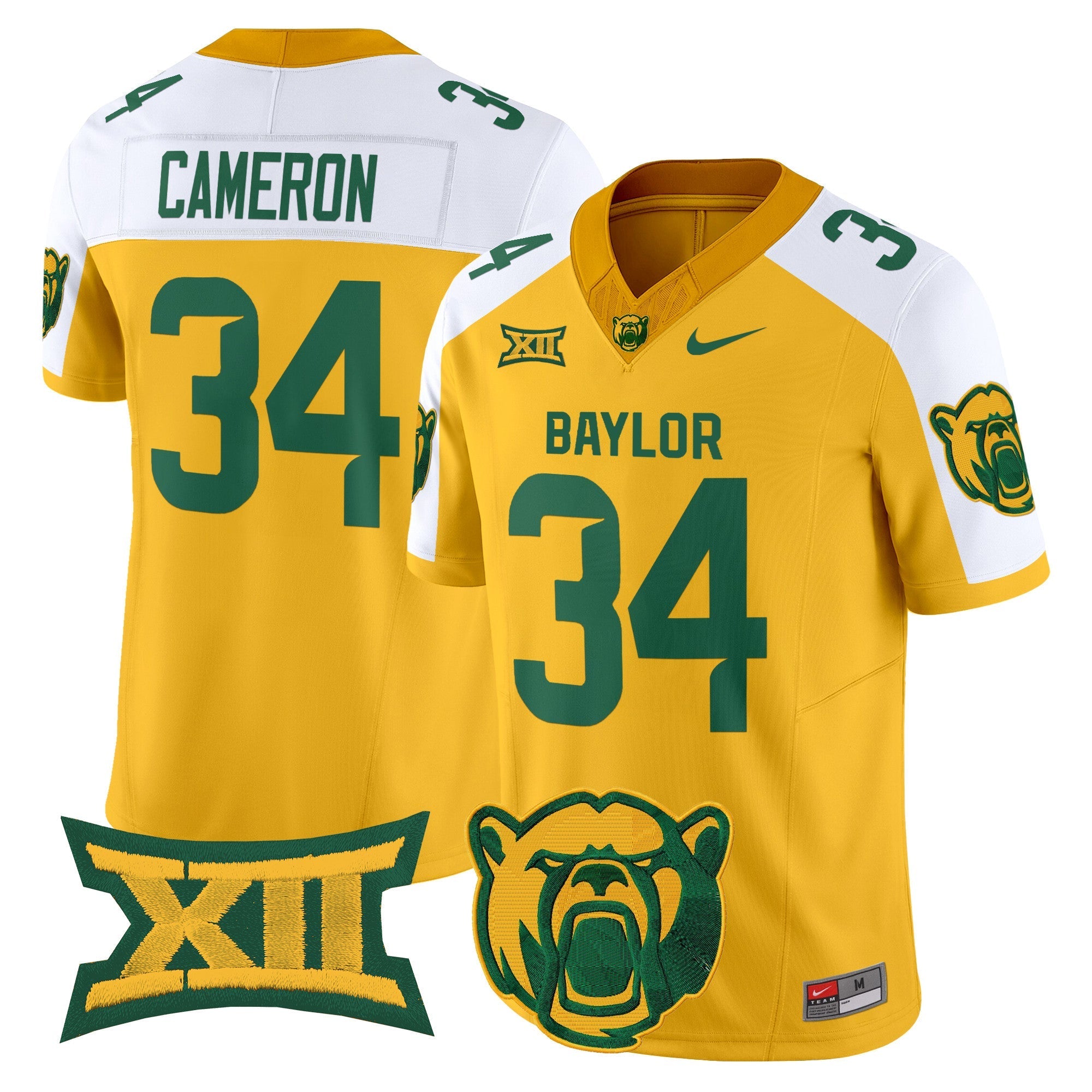 Baylor Bears 2025 Vapor Limited Jersey V2 - All Stitched