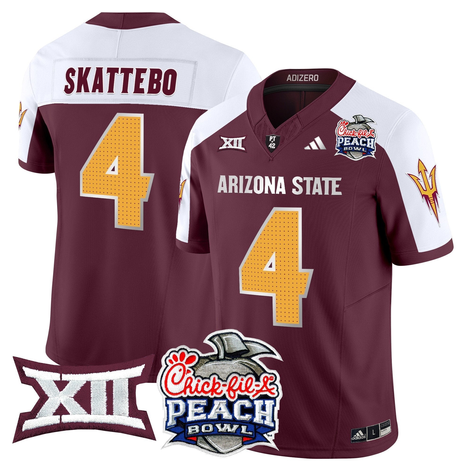 ASU 2025 Peach Bowl Vapor Limited Jersey - All Stitched