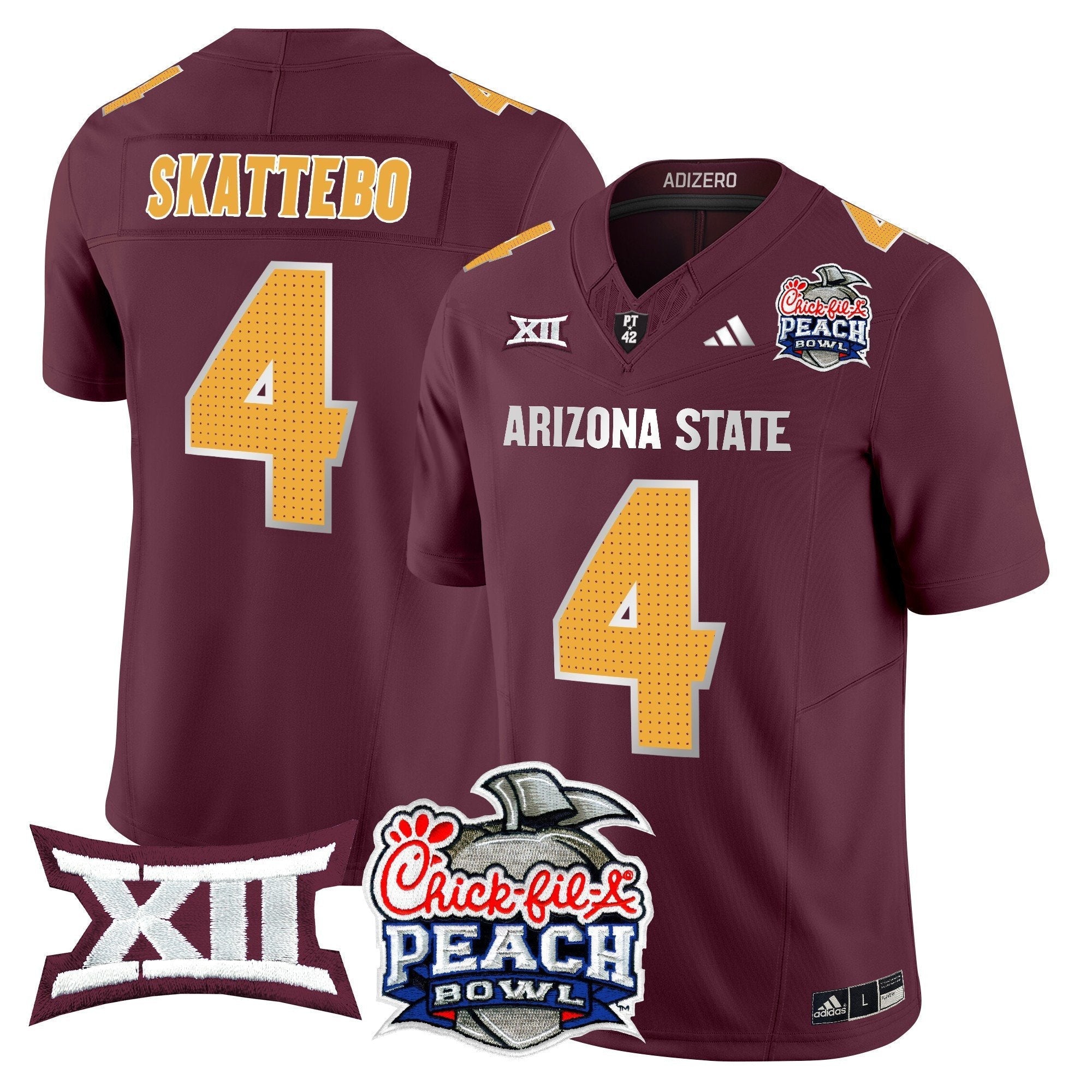 ASU 2025 Peach Bowl Vapor Limited Jersey - All Stitched
