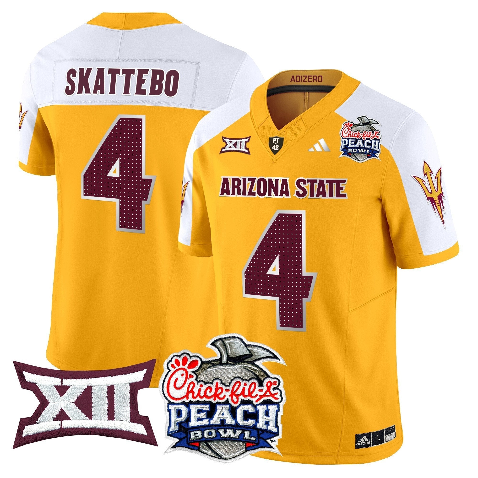 ASU 2025 Peach Bowl Vapor Limited Jersey - All Stitched