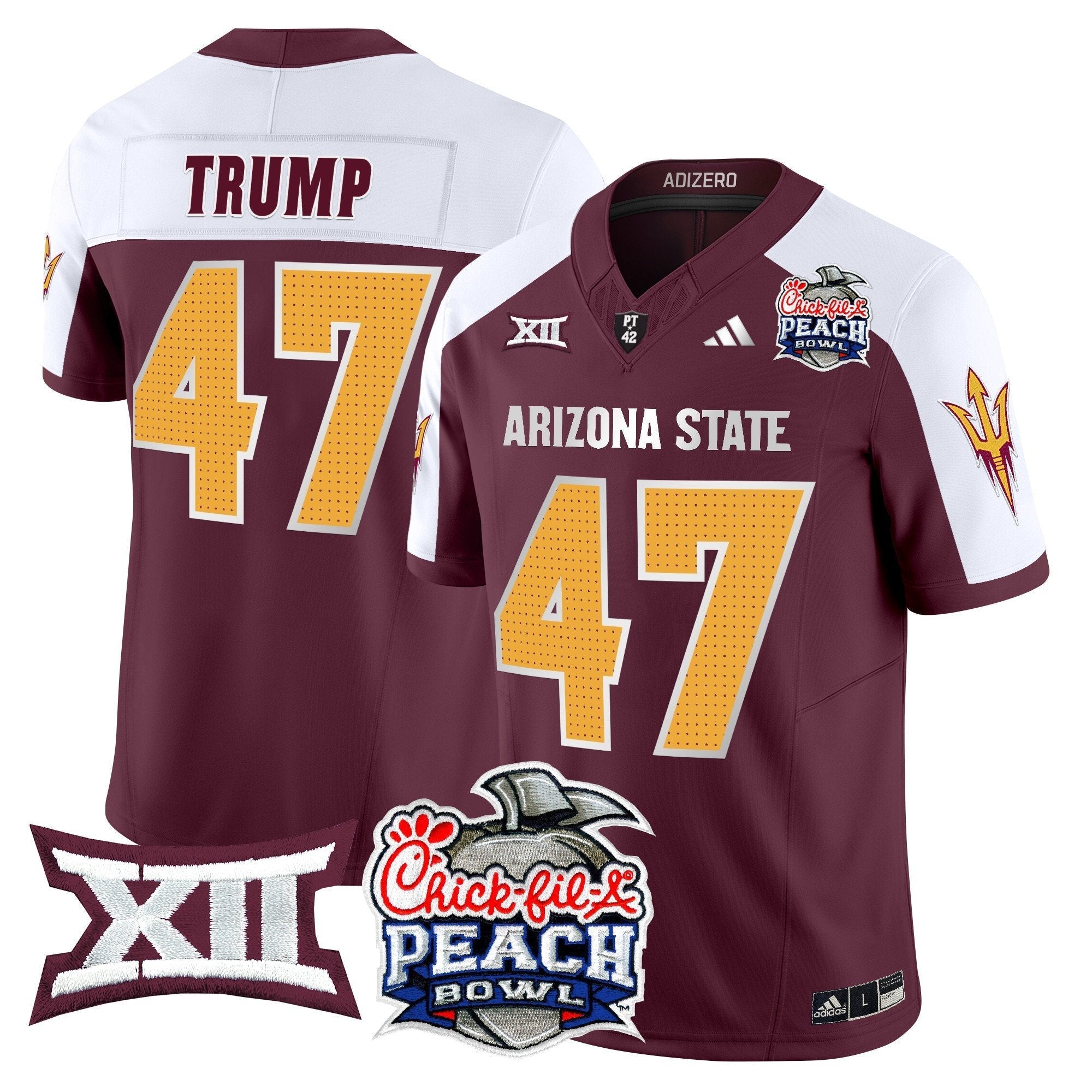 ASU 2025 Peach Bowl Vapor Limited Jersey - All Stitched