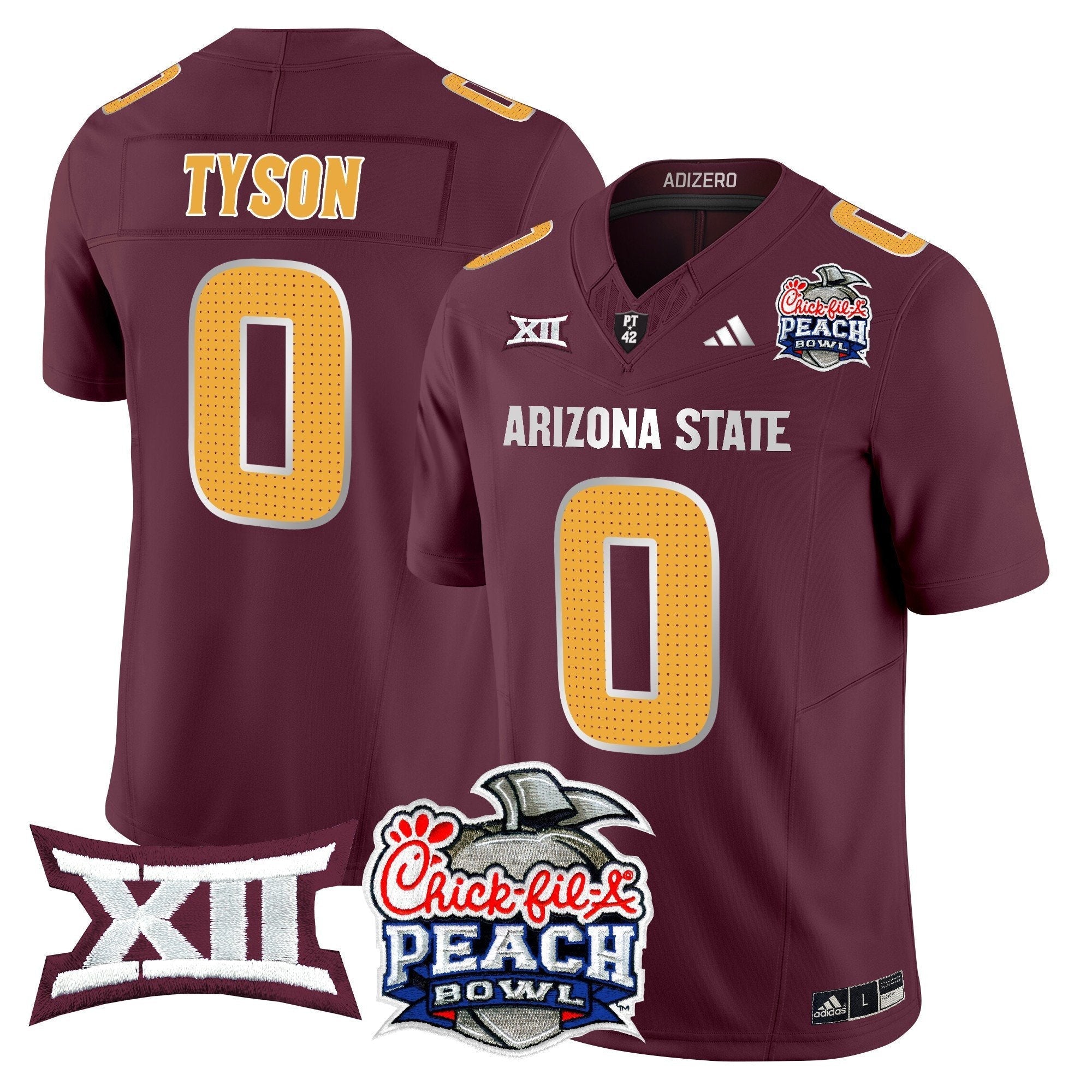 ASU 2025 Peach Bowl Vapor Limited Jersey - All Stitched