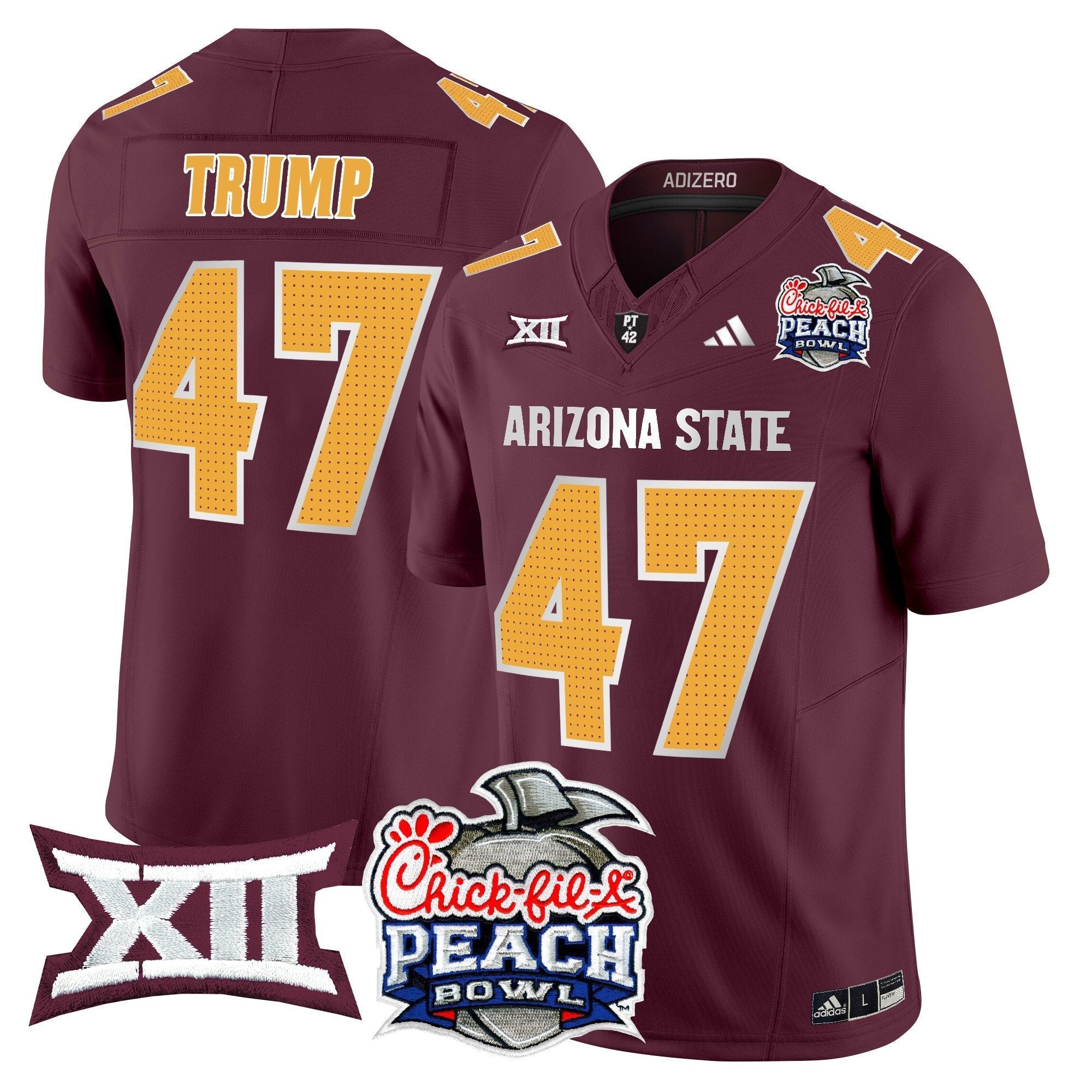 ASU 2025 Peach Bowl Vapor Limited Jersey - All Stitched