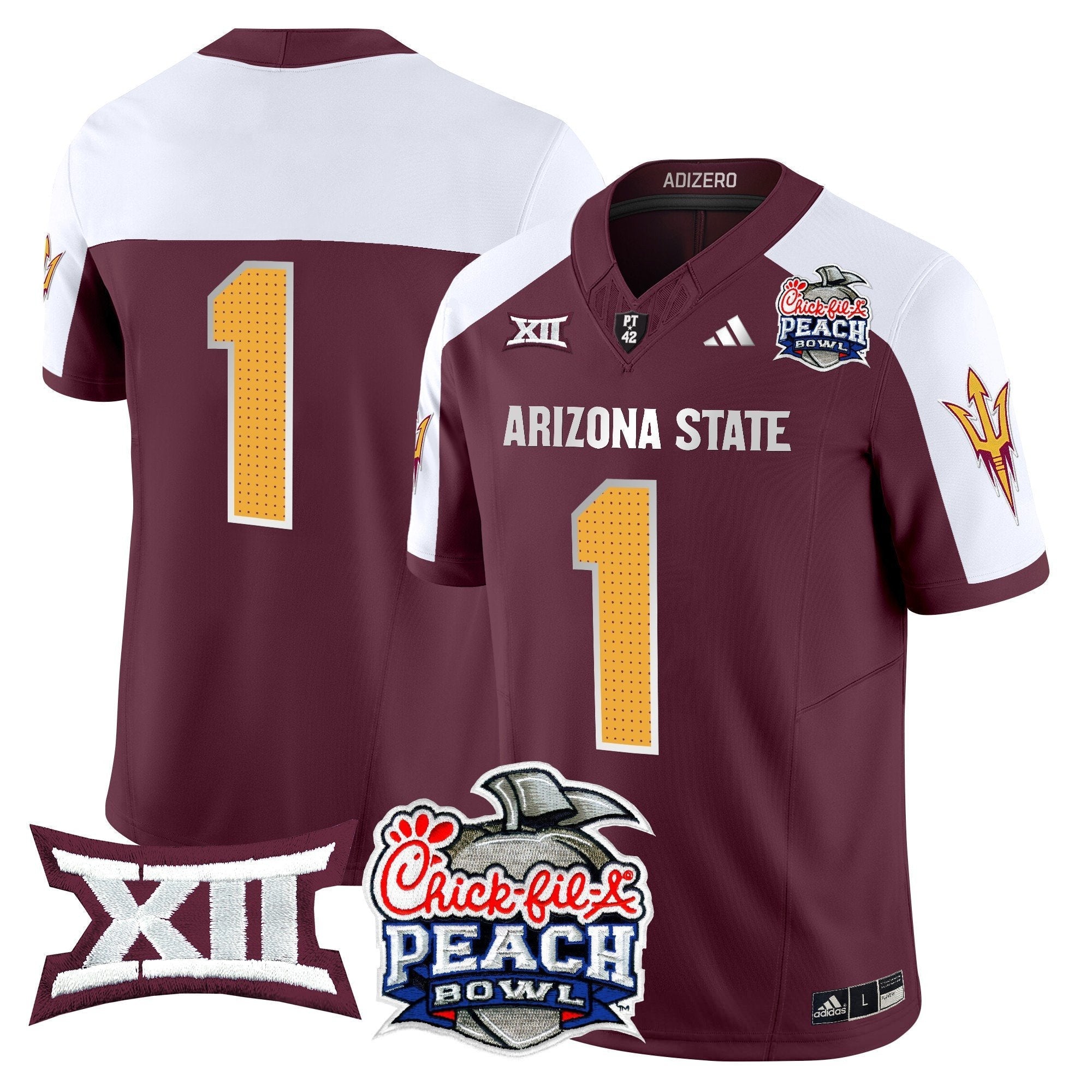 ASU 2025 Peach Bowl Vapor Limited Jersey - All Stitched