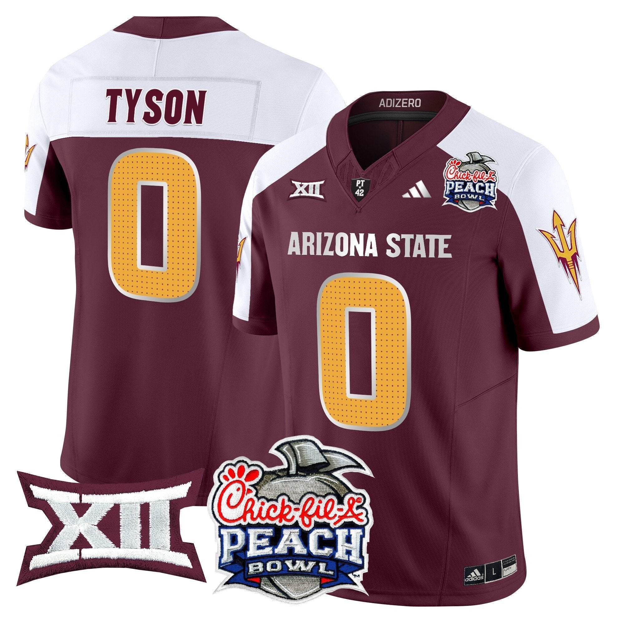 ASU 2025 Peach Bowl Vapor Limited Jersey - All Stitched