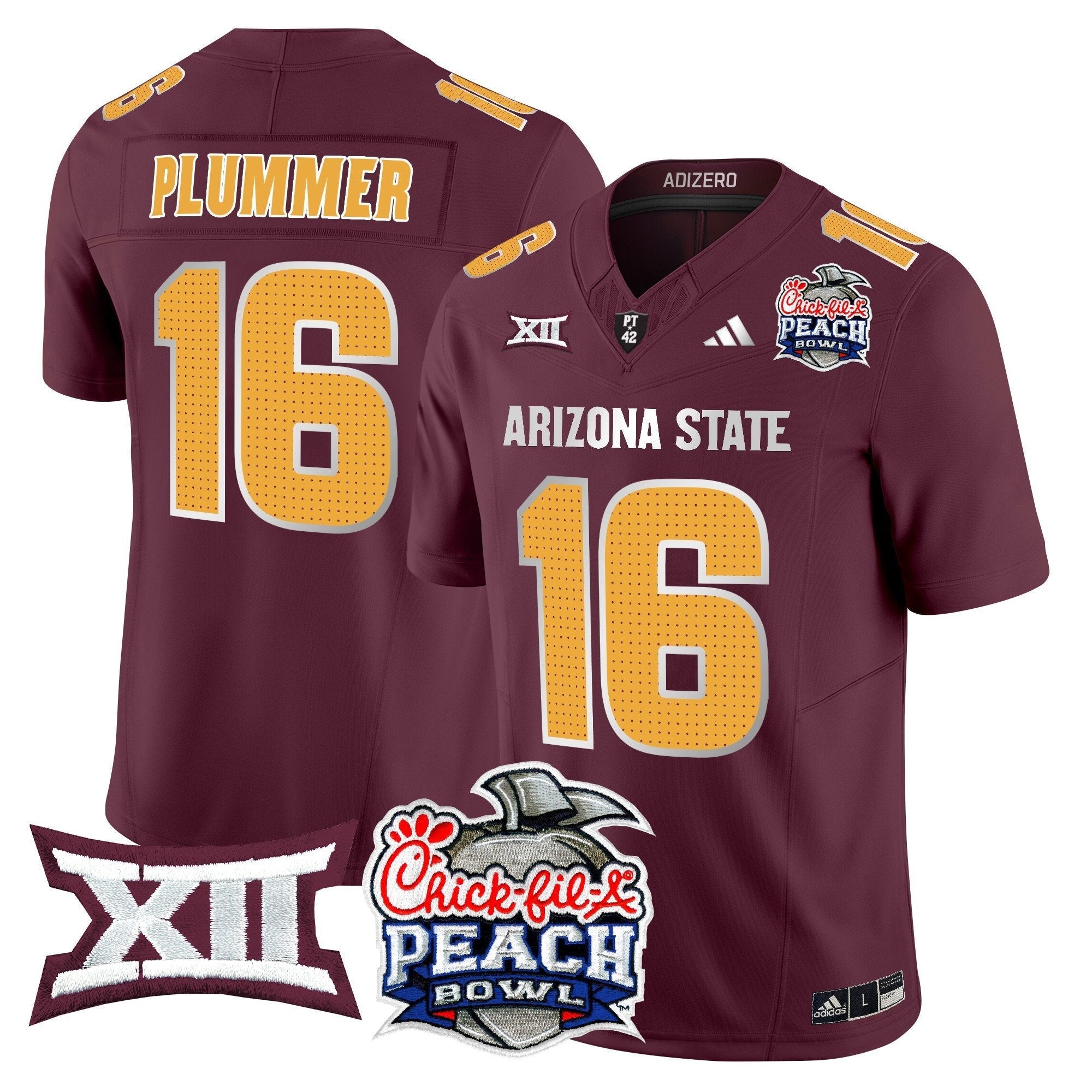 ASU 2025 Peach Bowl Vapor Limited Jersey - All Stitched