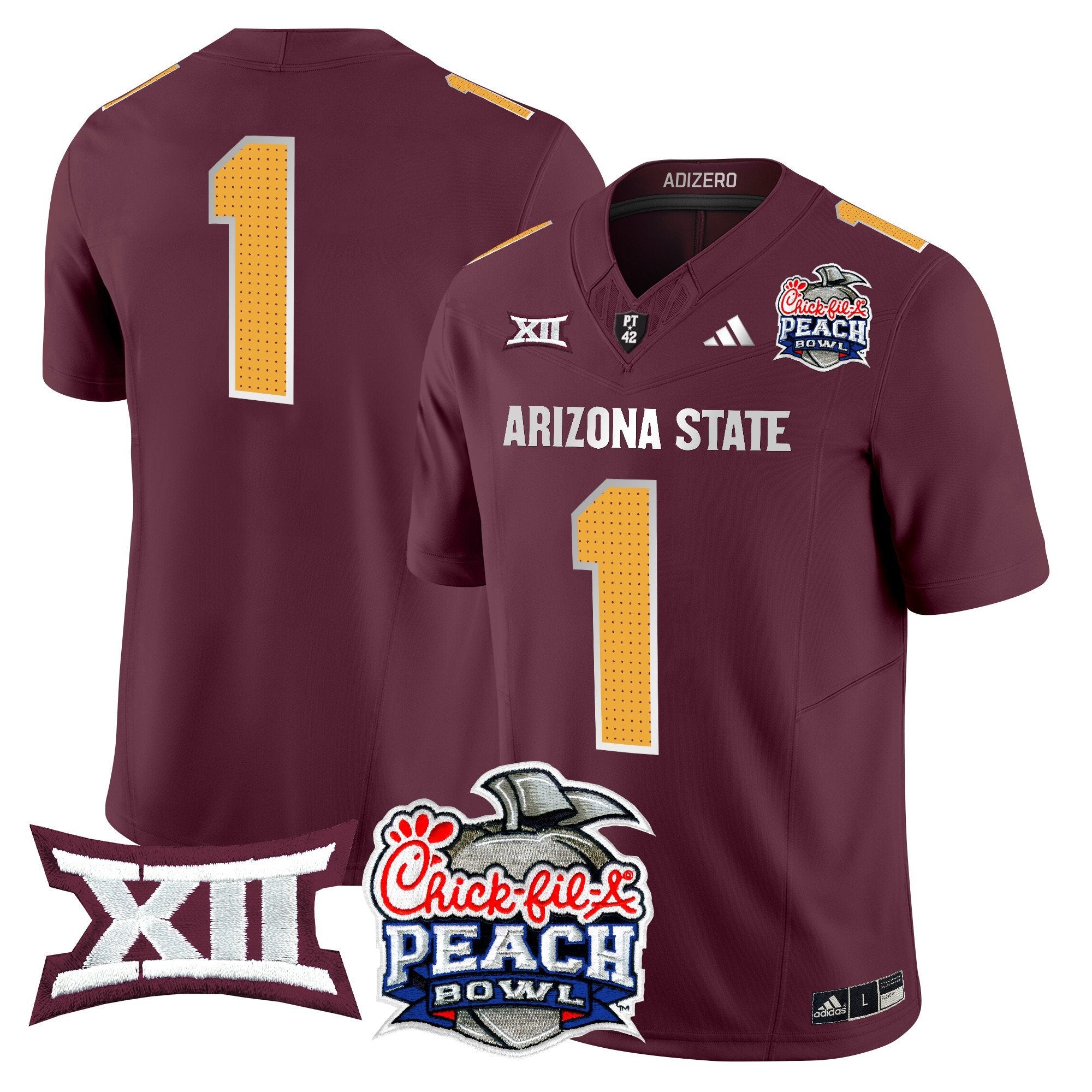 ASU 2025 Peach Bowl Vapor Limited Jersey - All Stitched