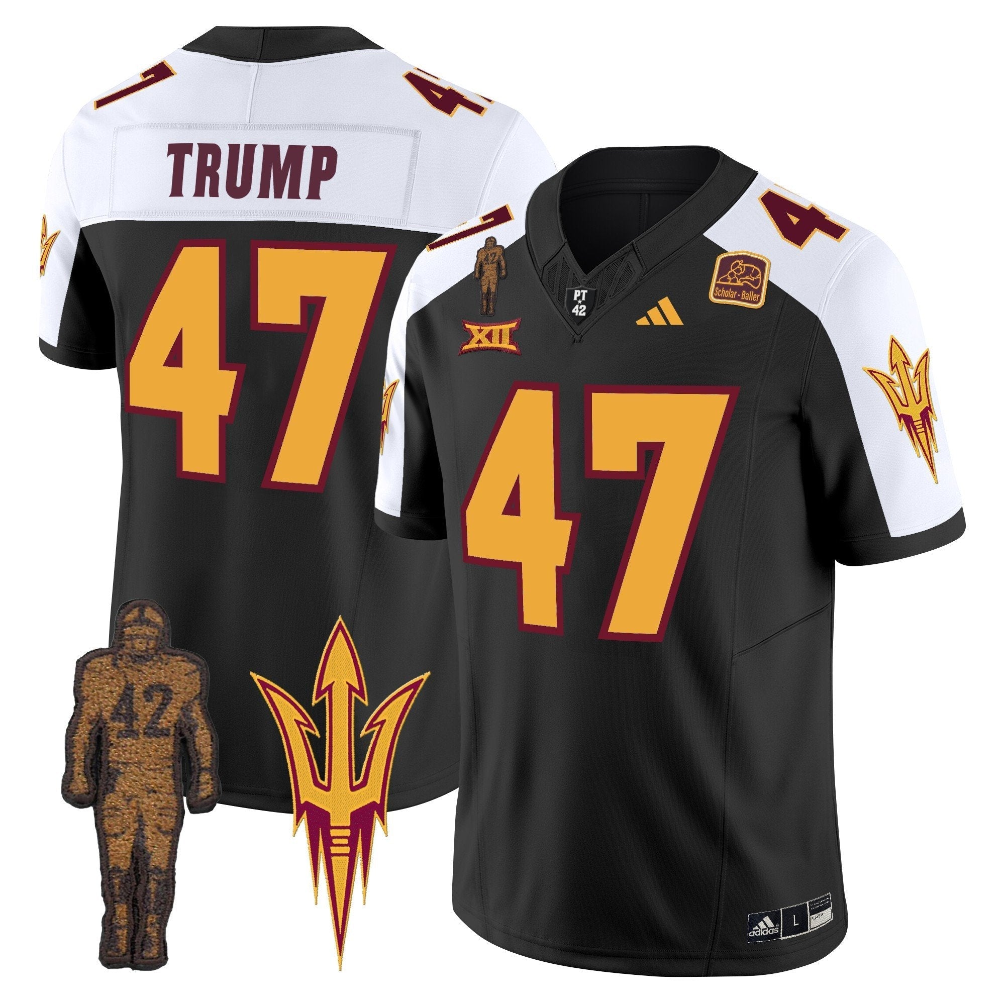 ASU Pat Tillman Honoring Patch Vapor Limited Jersey - All Stitched